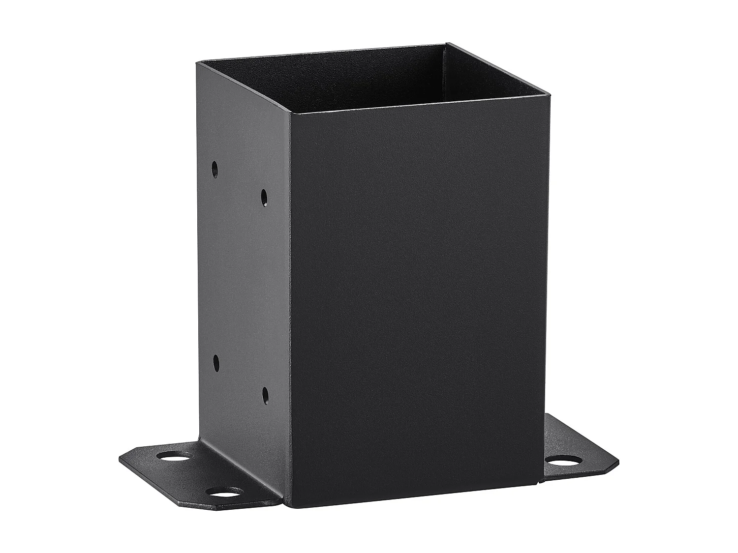 Kit de Supports SucceBuy Lot de 2 Supports de Base de Poteau 101,6 x 101,6 mm, Ancrage de Clôture en Bois Robuste