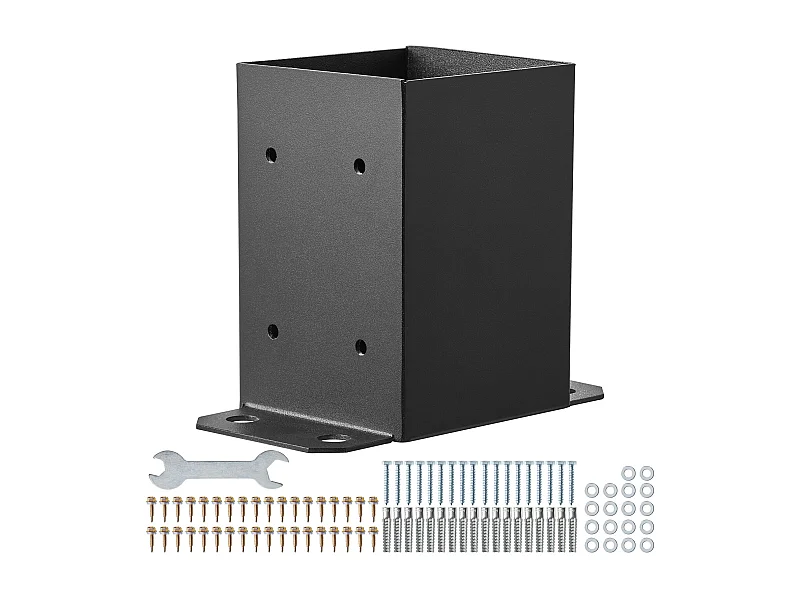 Ondersteuningskit SucceBuy 4-pack 101,6 x 101,6 mm Paalvoetbeugels, Zware Houten Schuttinganker