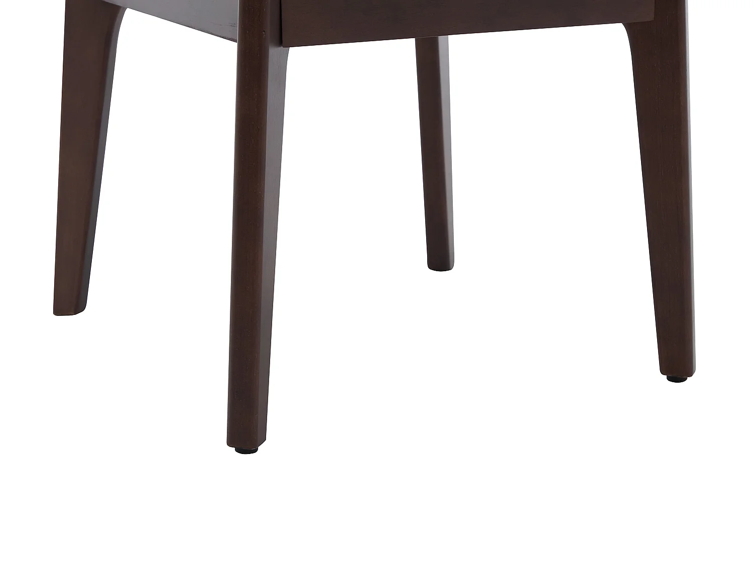 Lot de 2 chaises en tissu texturé et bois d'hévéa - Beige - GABIEL