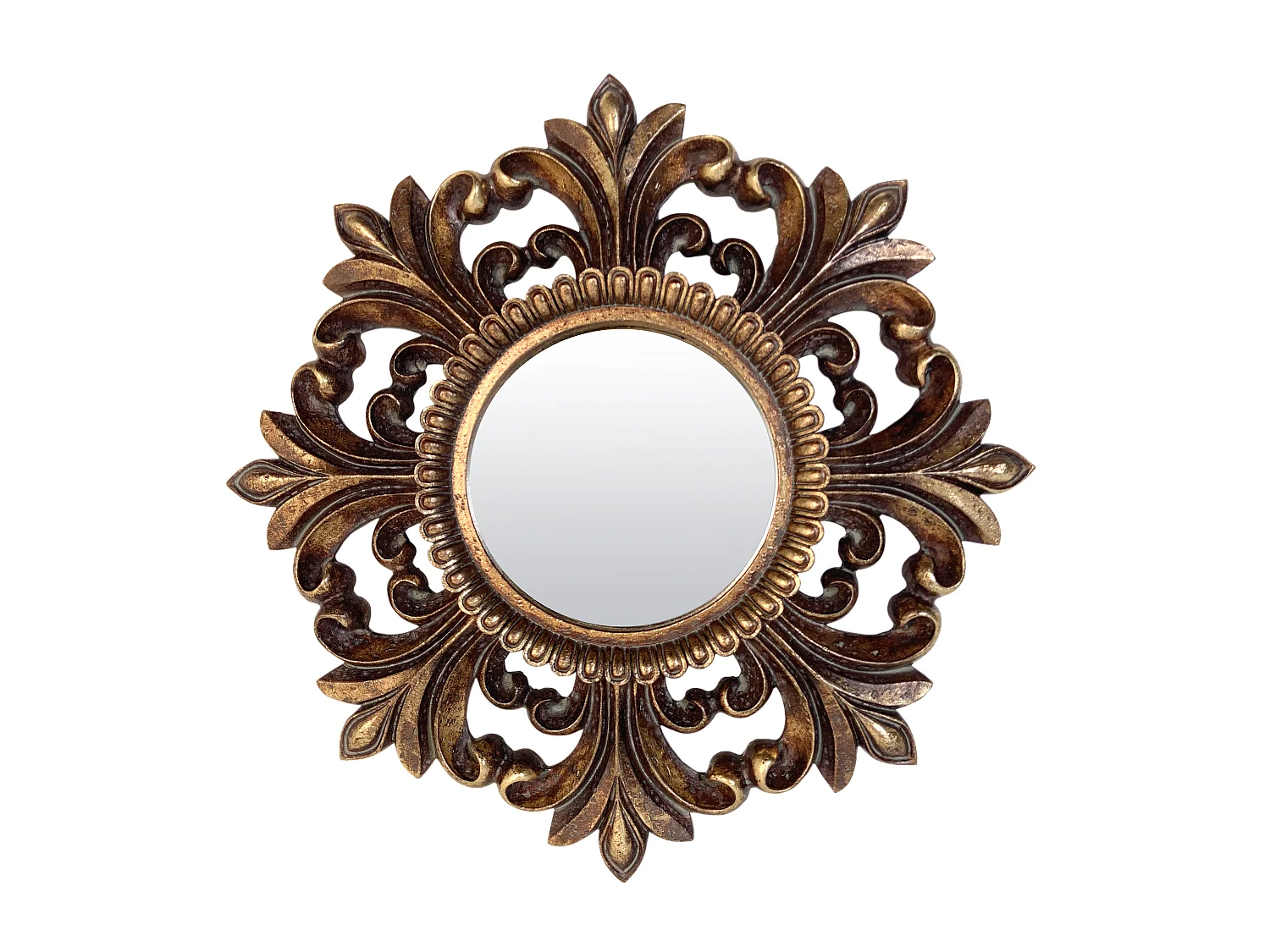 Miroir ancien patiné 30cm