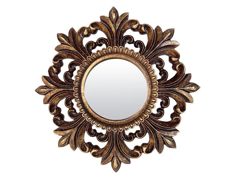 Miroir ancien patiné 30cm