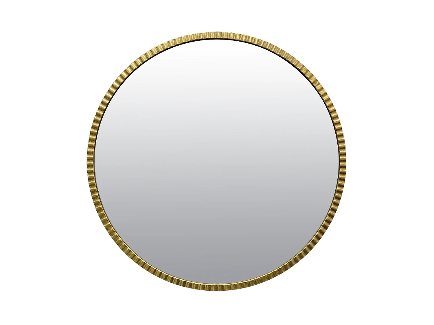 Miroir rond doré 80cm