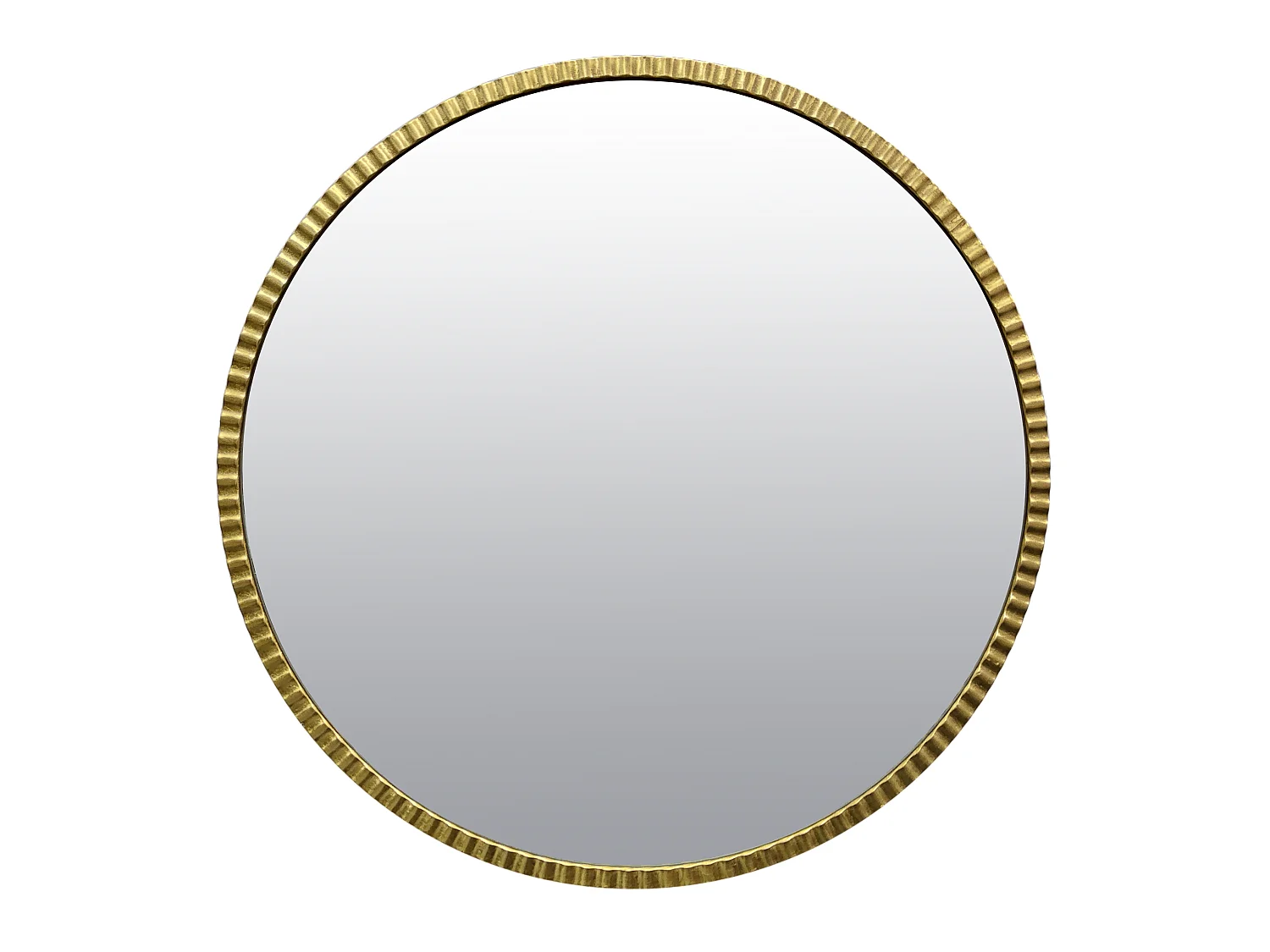 Miroir rond doré 80cm