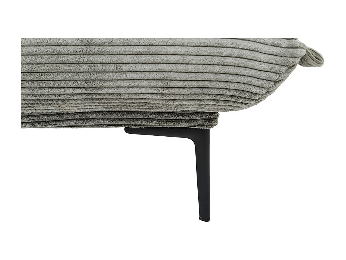 Sofá-cama VELARIS – Tecido de veludo cinza escuro – Estrutura de madeira – Colchão integrado – Elegante e compacto