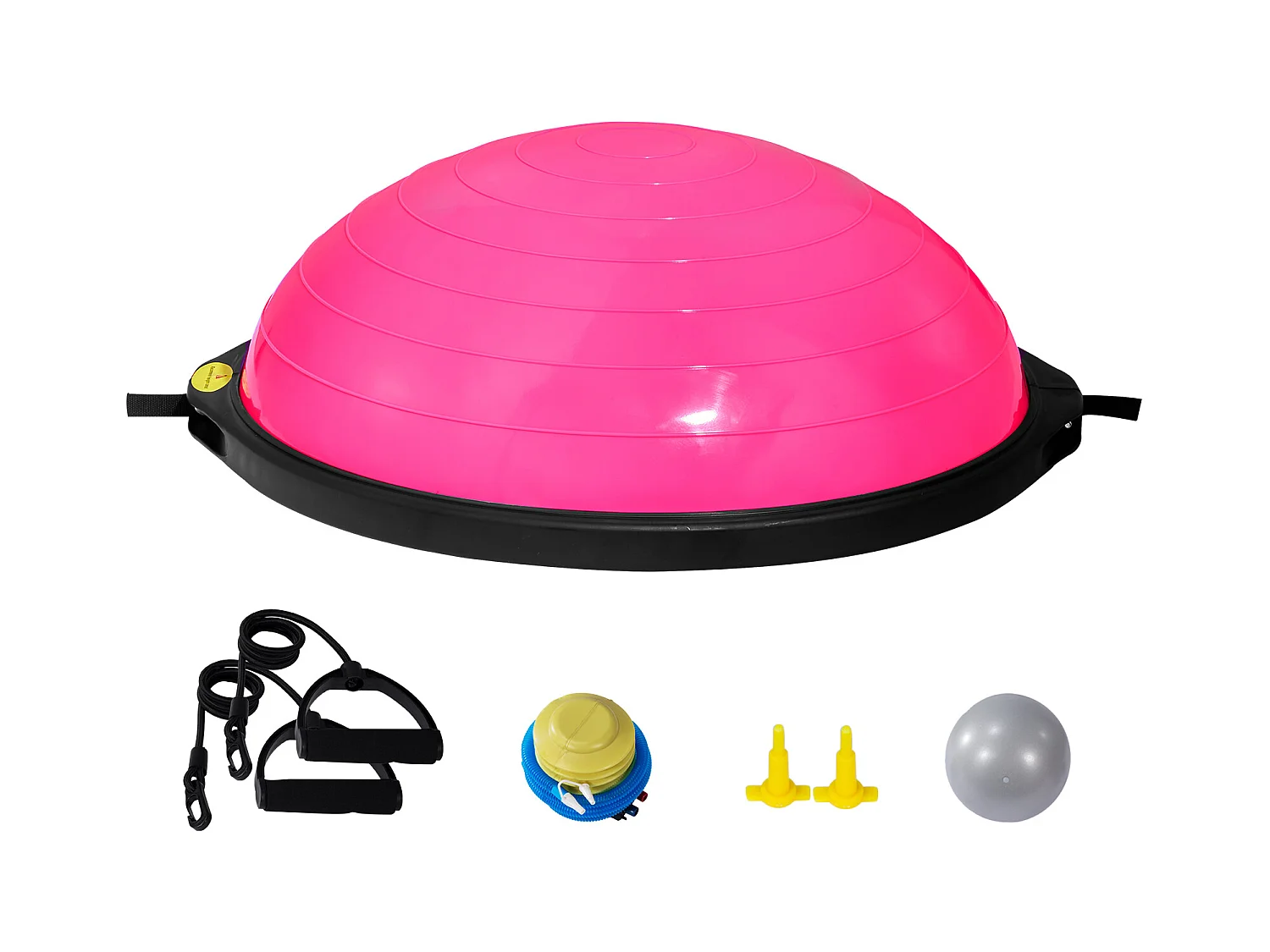 Balony do Ćwiczeń SucceBuy, Polowa Balla do Treningu, 66 cm, Pojemność 680 kg, Różowy