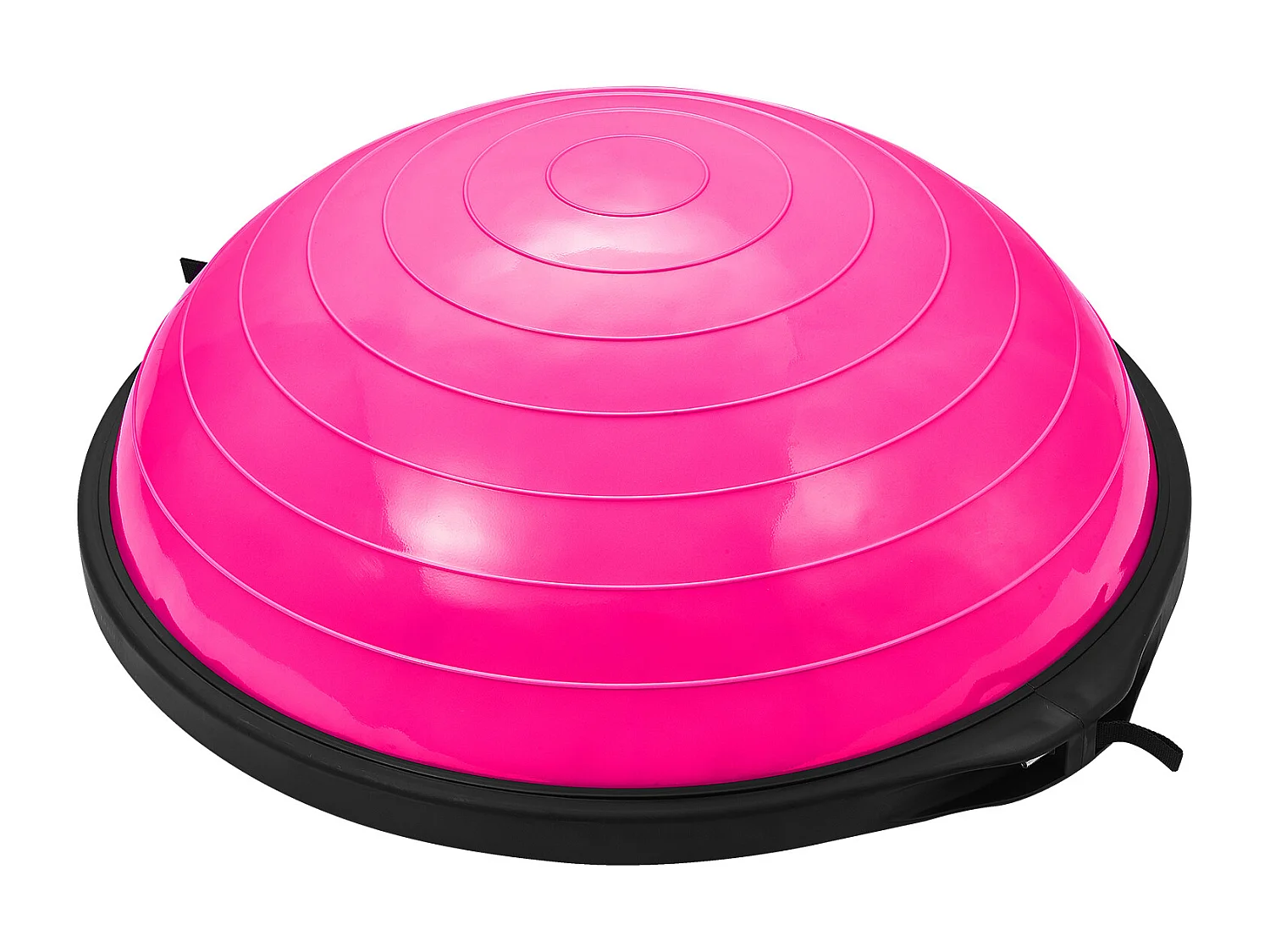 Ballons d'Exercice SucceBuy, Demi-Ballon d'Exercice d'Entraînement, 66 cm, Capacité de 680 kg, avec Bandes de Résistance et Pompe à Pied, Rose