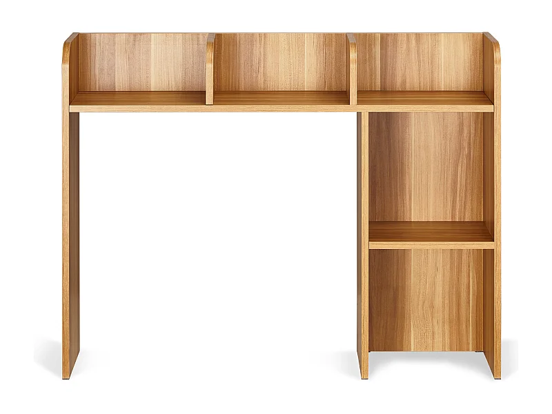 Schreibtischregal SucceBuy aus Holz mit 2 Ebenen Aufbewahrungsorganizer für das Büro und das Haus