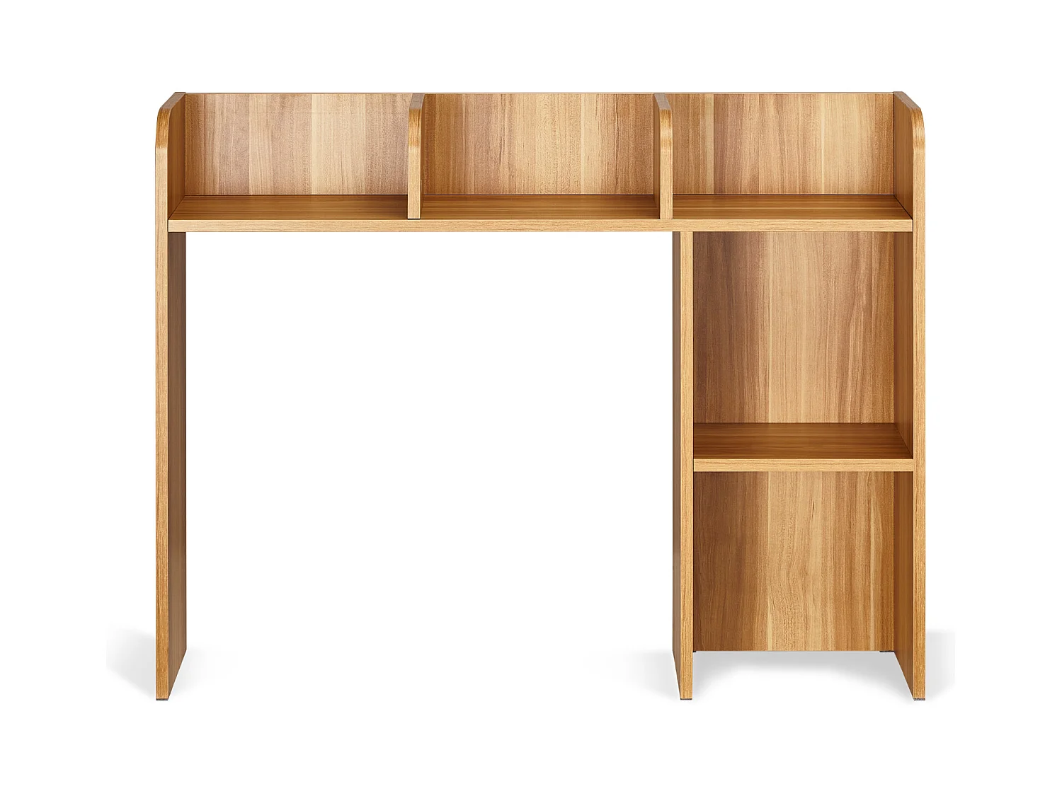 Étagère de Bureau SucceBuy en Bois à 2 Niveaux Organisateur de Rangement pour le Bureau et la Maison