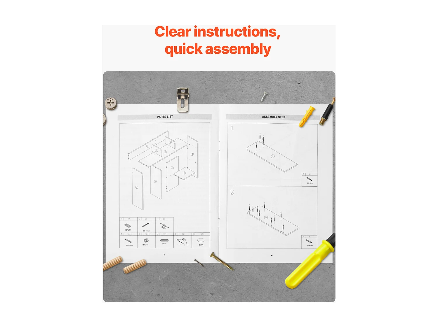 Étagère de Bureau SucceBuy en Bois à 2 Niveaux Organisateur de Rangement pour le Bureau et la Maison