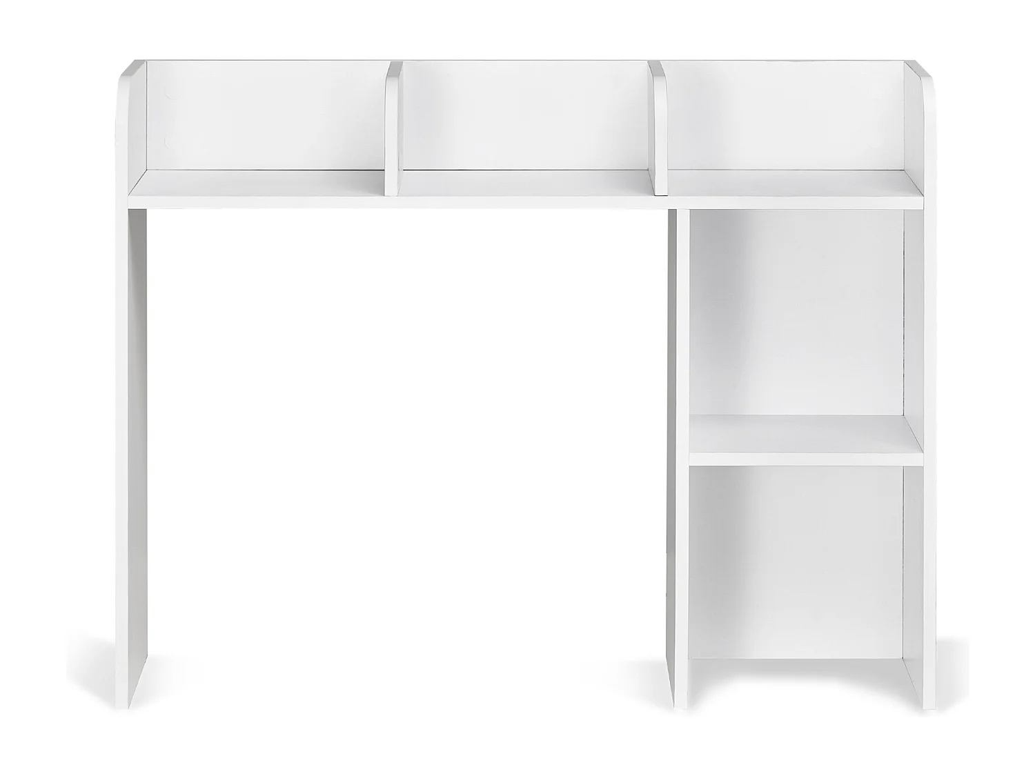 Półka Biurkowa SucceBuy Biała na 2 Poziomach Organizer do Przechowywania do Biura i Domu