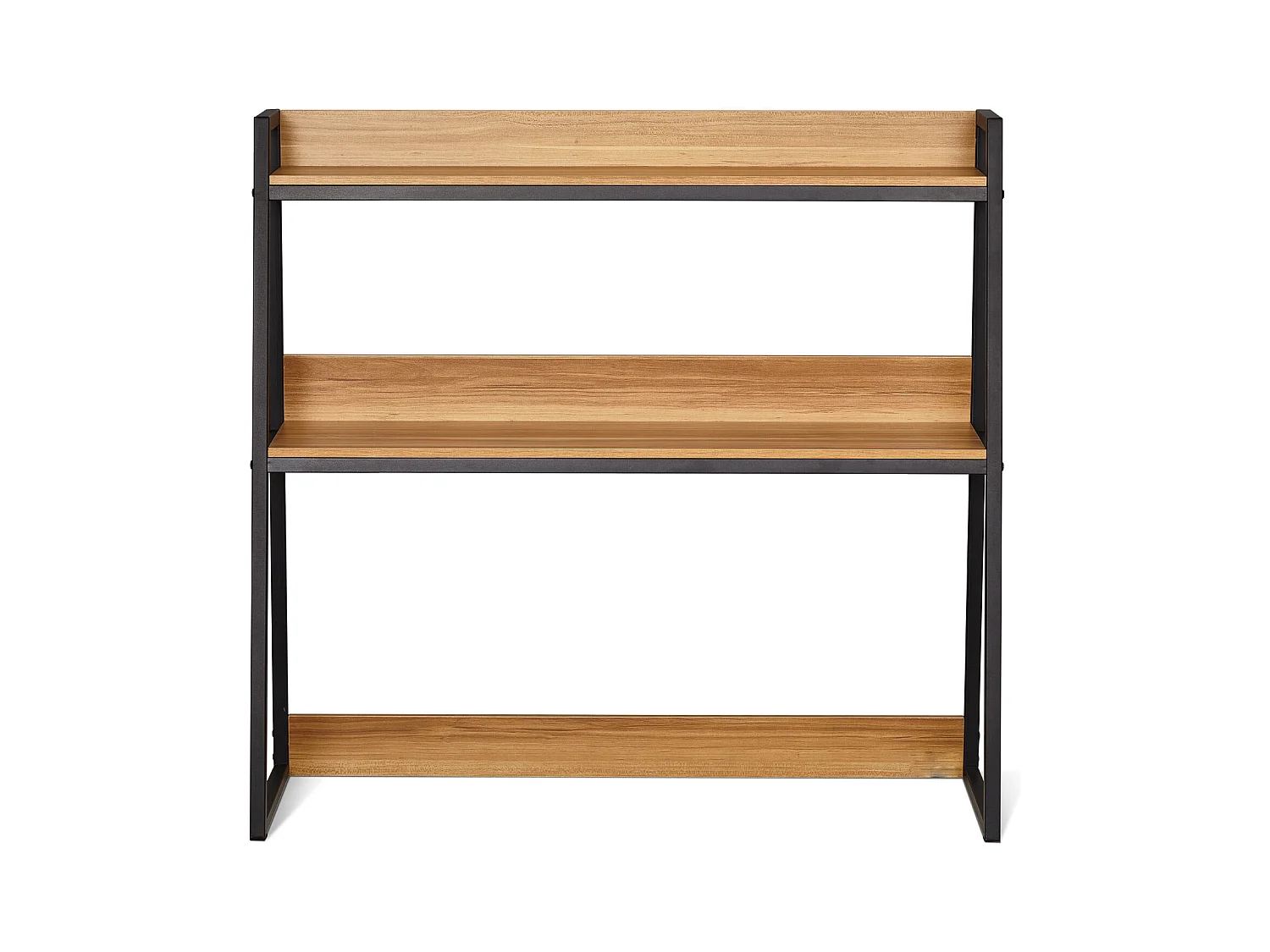 Étagère de Bureau SucceBuy 2 Niveaux Convient au Bureau et à la Maison avec des Patins Antidérapants, Mesurant 95 x 32 x 89 cm