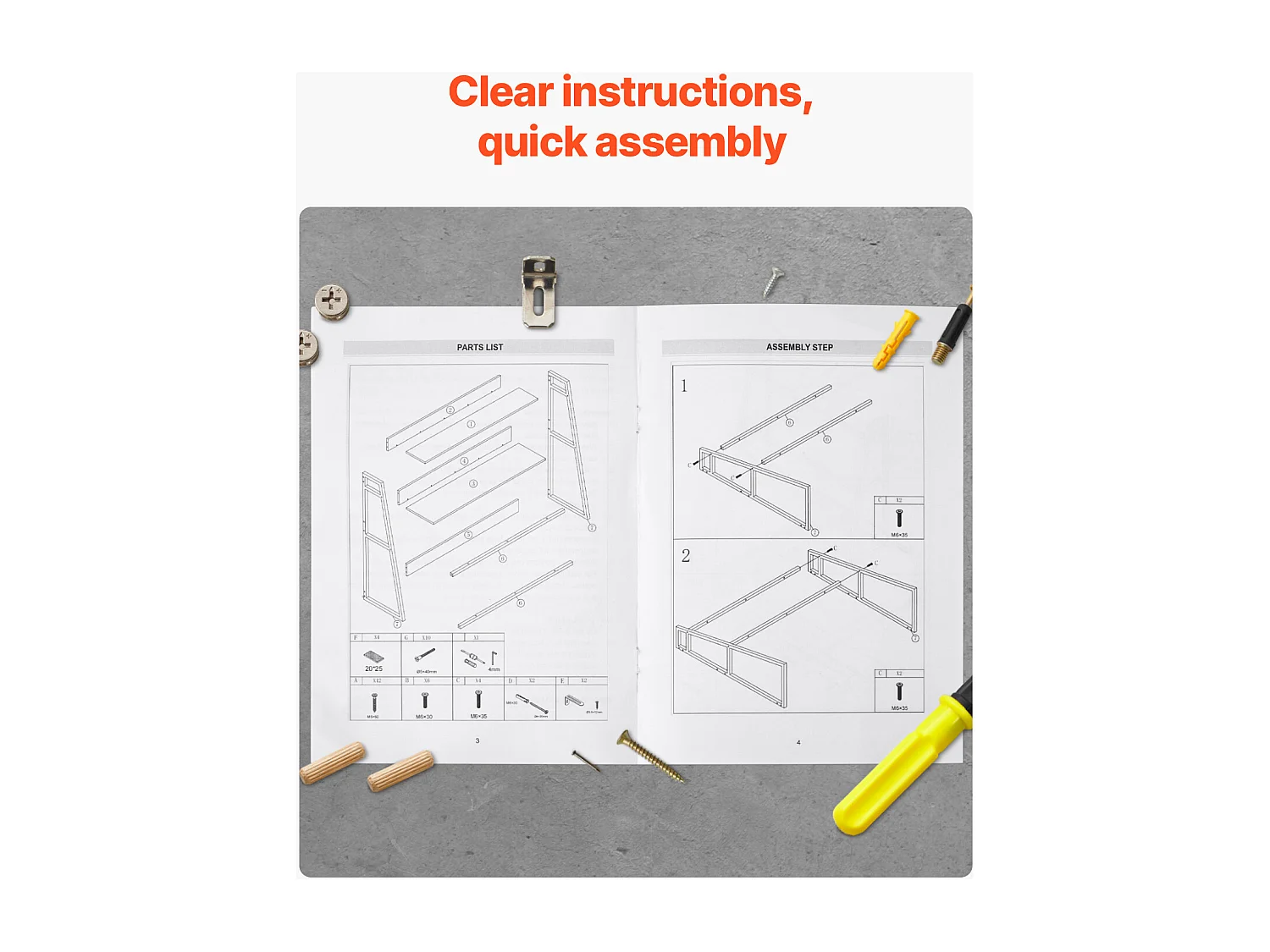 Étagère de Bureau SucceBuy 2 Niveaux Convient au Bureau et à la Maison avec des Patins Antidérapants, Mesurant 95 x 32 x 89 cm