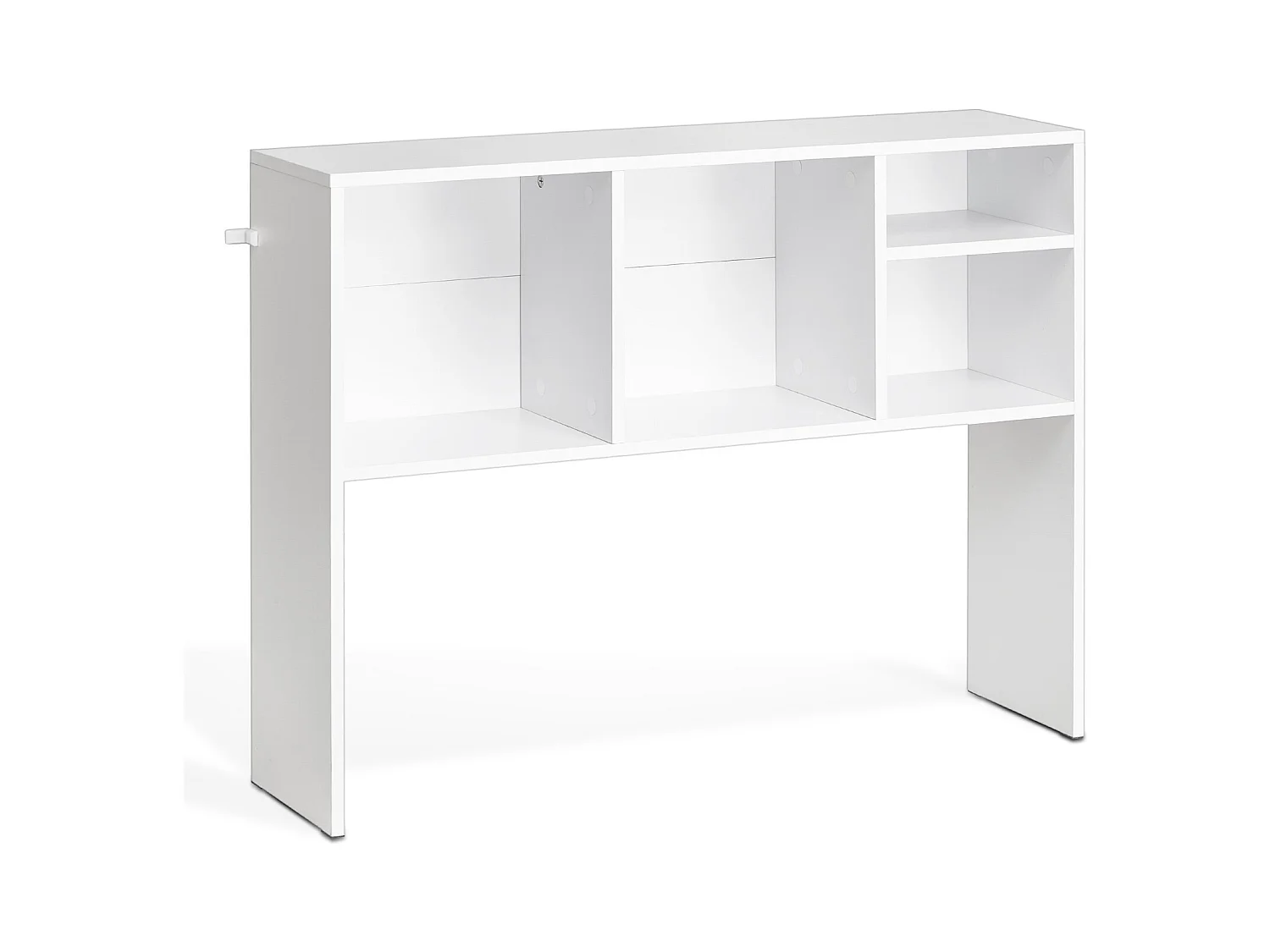 Étagère de Bureau SucceBuy Blanche à 1 Niveau Organisateur de Rangement pour le Bureau et la Maison