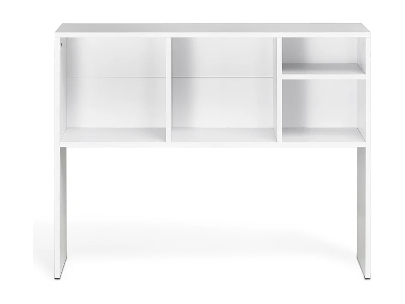 Étagère de Bureau SucceBuy Blanche à 1 Niveau Organisateur de Rangement pour le Bureau et la Maison