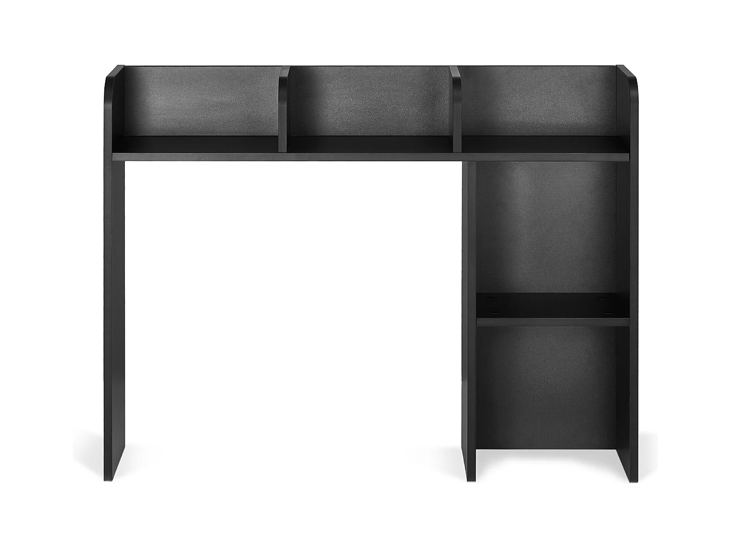 Étagère de Bureau SucceBuy Noire à 2 Niveaux Organisateur de Rangement pour le Bureau et la Maison