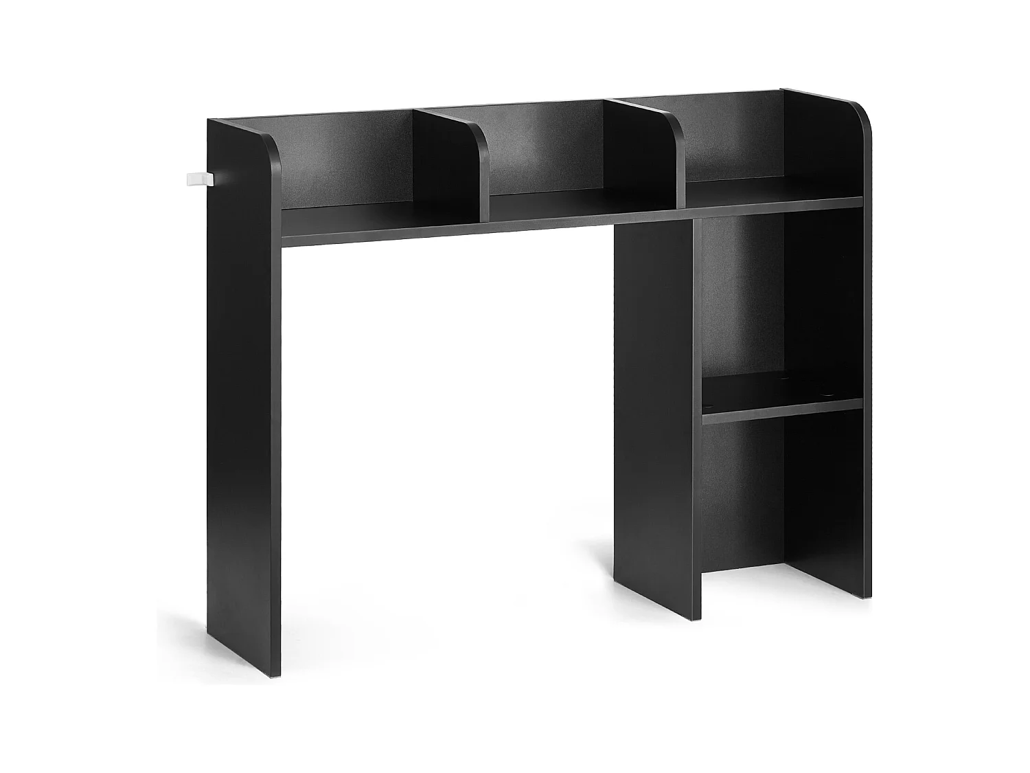 Étagère de Bureau SucceBuy Noire à 2 Niveaux Organisateur de Rangement pour le Bureau et la Maison