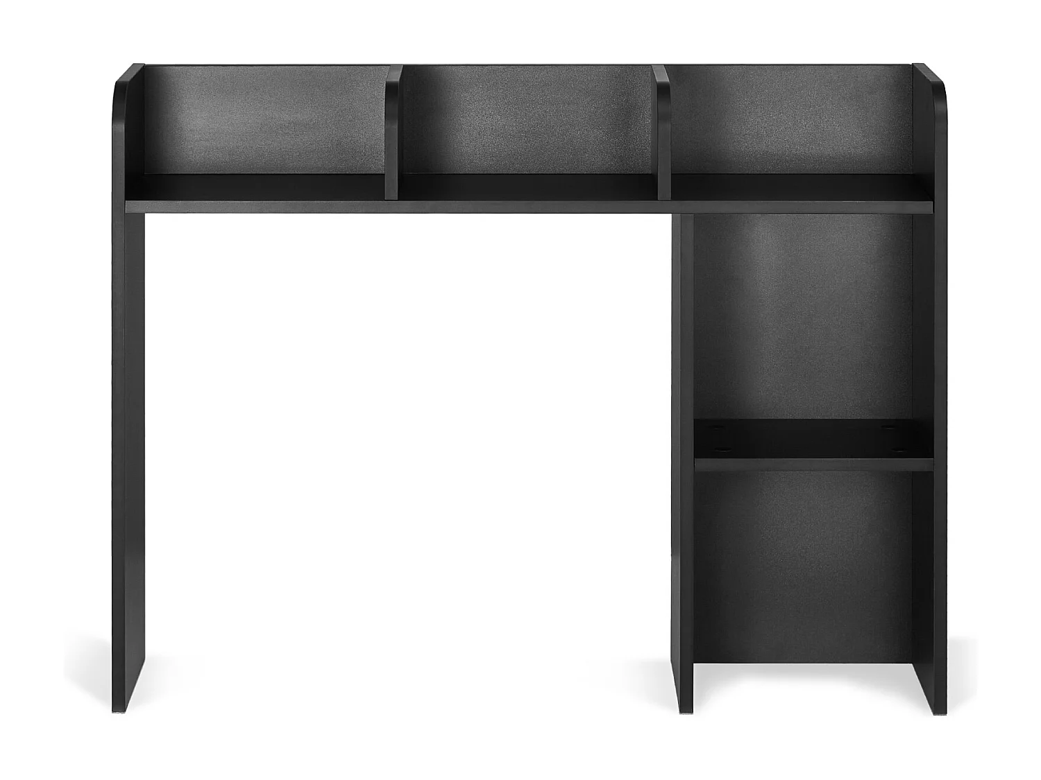 Estante de Oficina SucceBuy Negra de 2 Niveles Organizador de Almacenamiento para la Oficina y la Casa