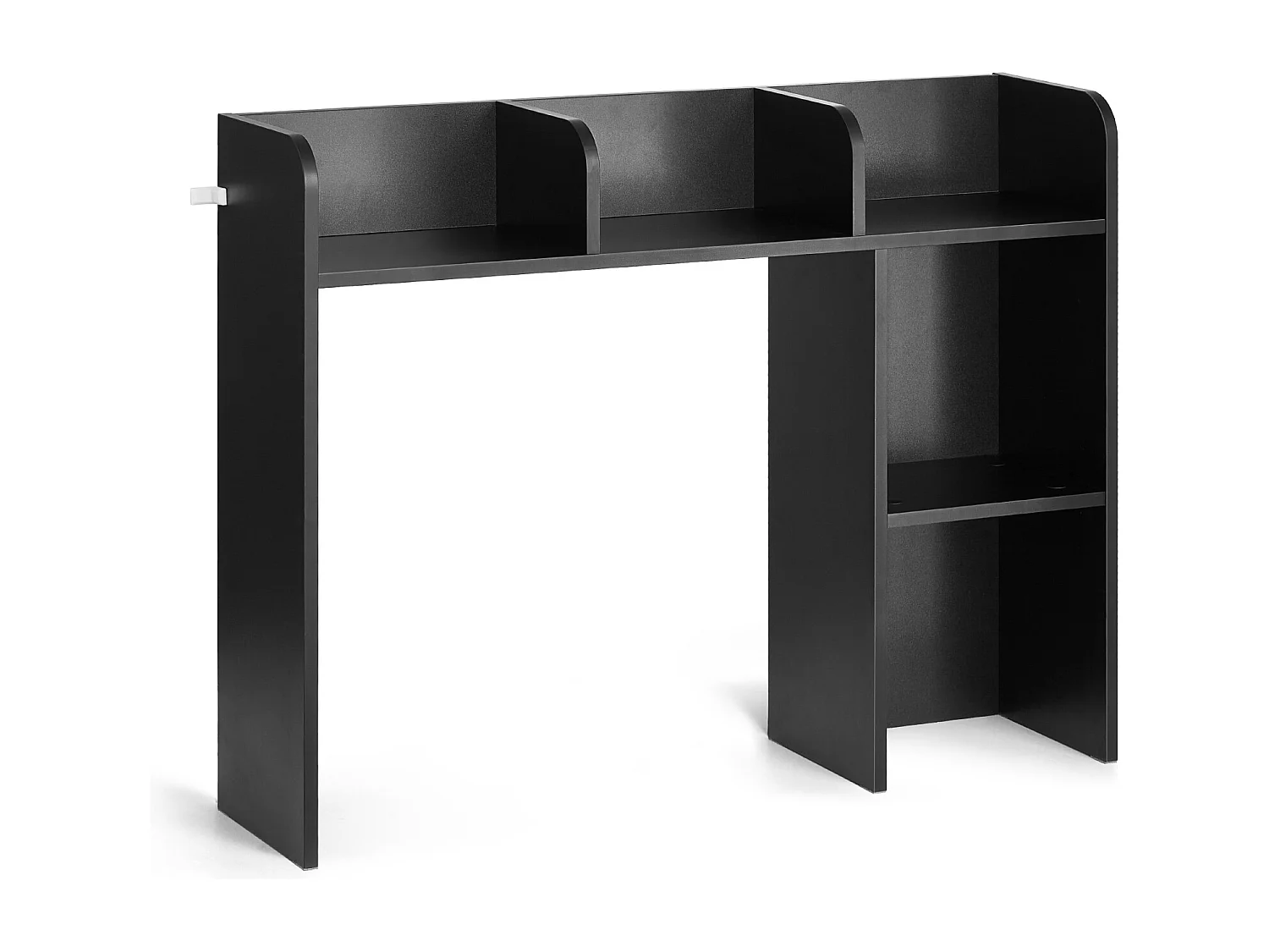 Estante de Oficina SucceBuy Negra de 2 Niveles Organizador de Almacenamiento para la Oficina y la Casa