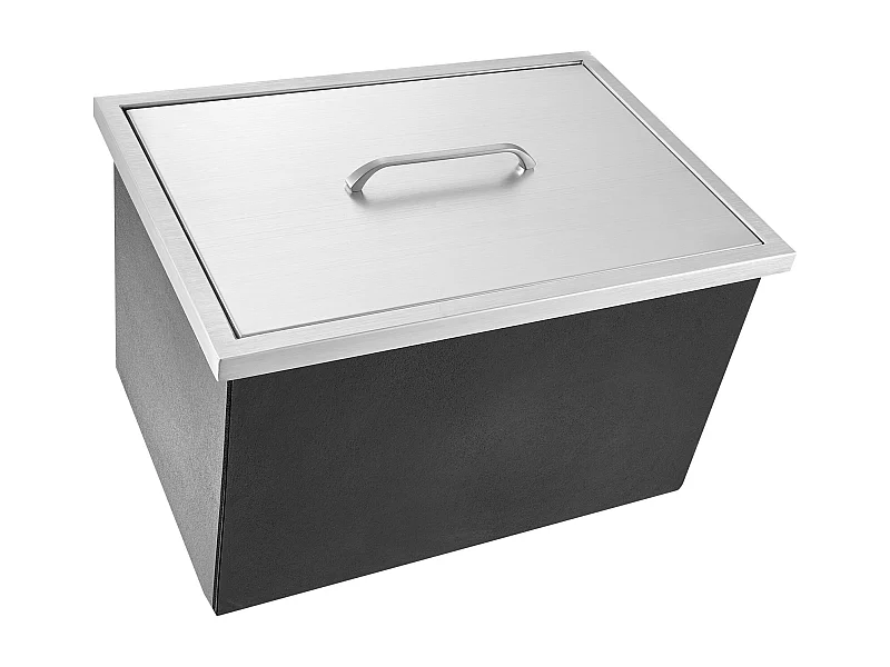 Inbouwkoelkast SucceBuy, 51 x 35 x 30 cm, RVS Ijskist met Deksel, IJsbar voor Buitenkeuken