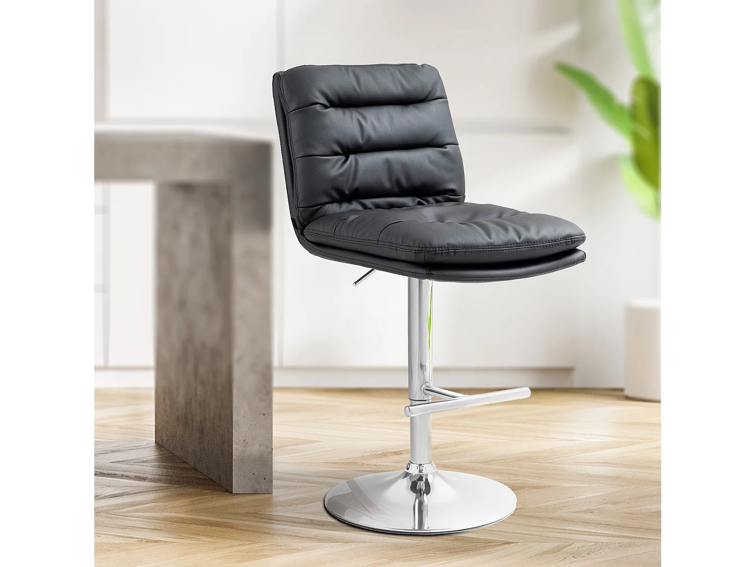 Barhocker Damar Kunstleder chrom