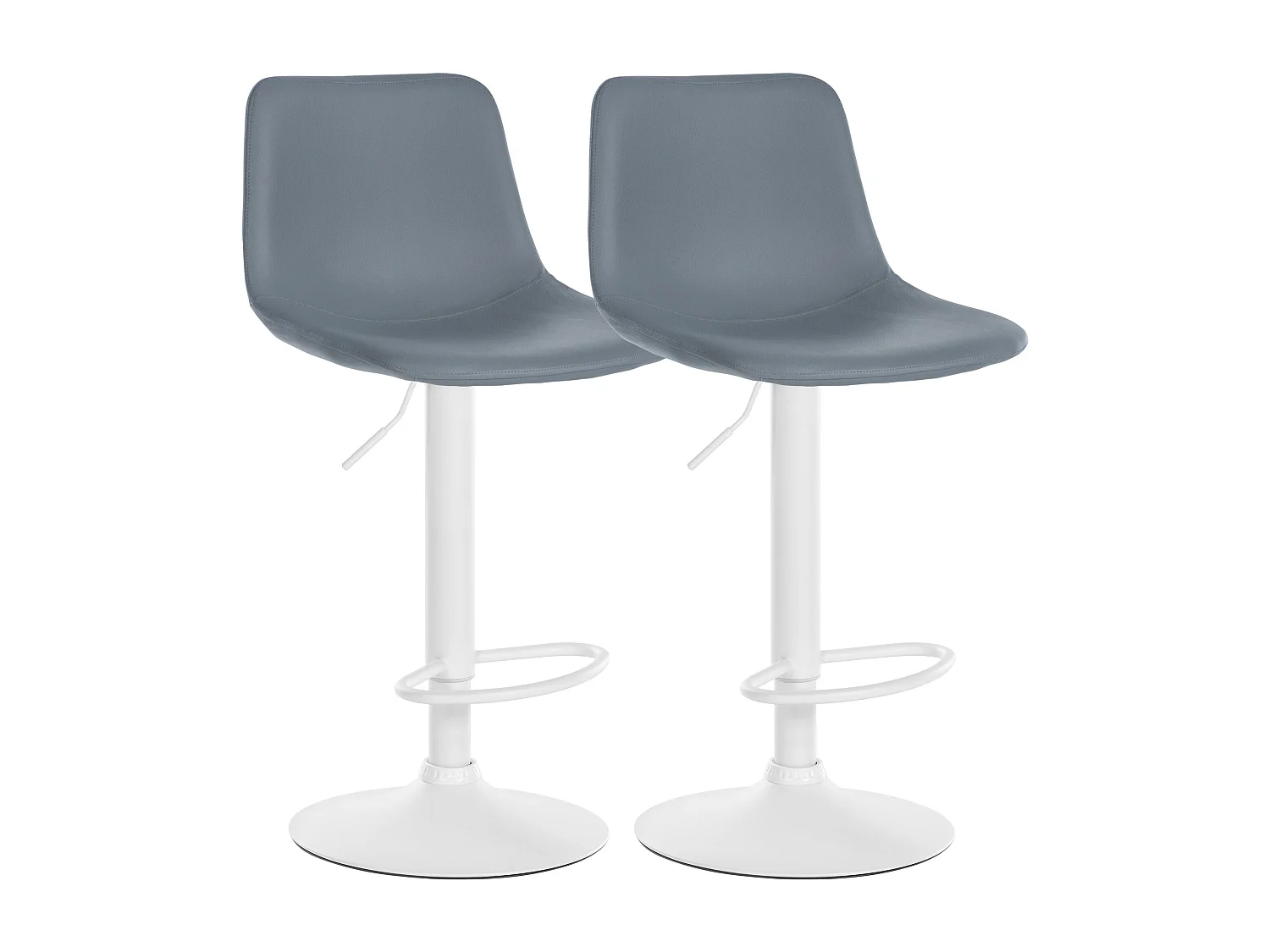 Conjunto de 2 Banquetas Divo em Ecolona - Altura Ajustável