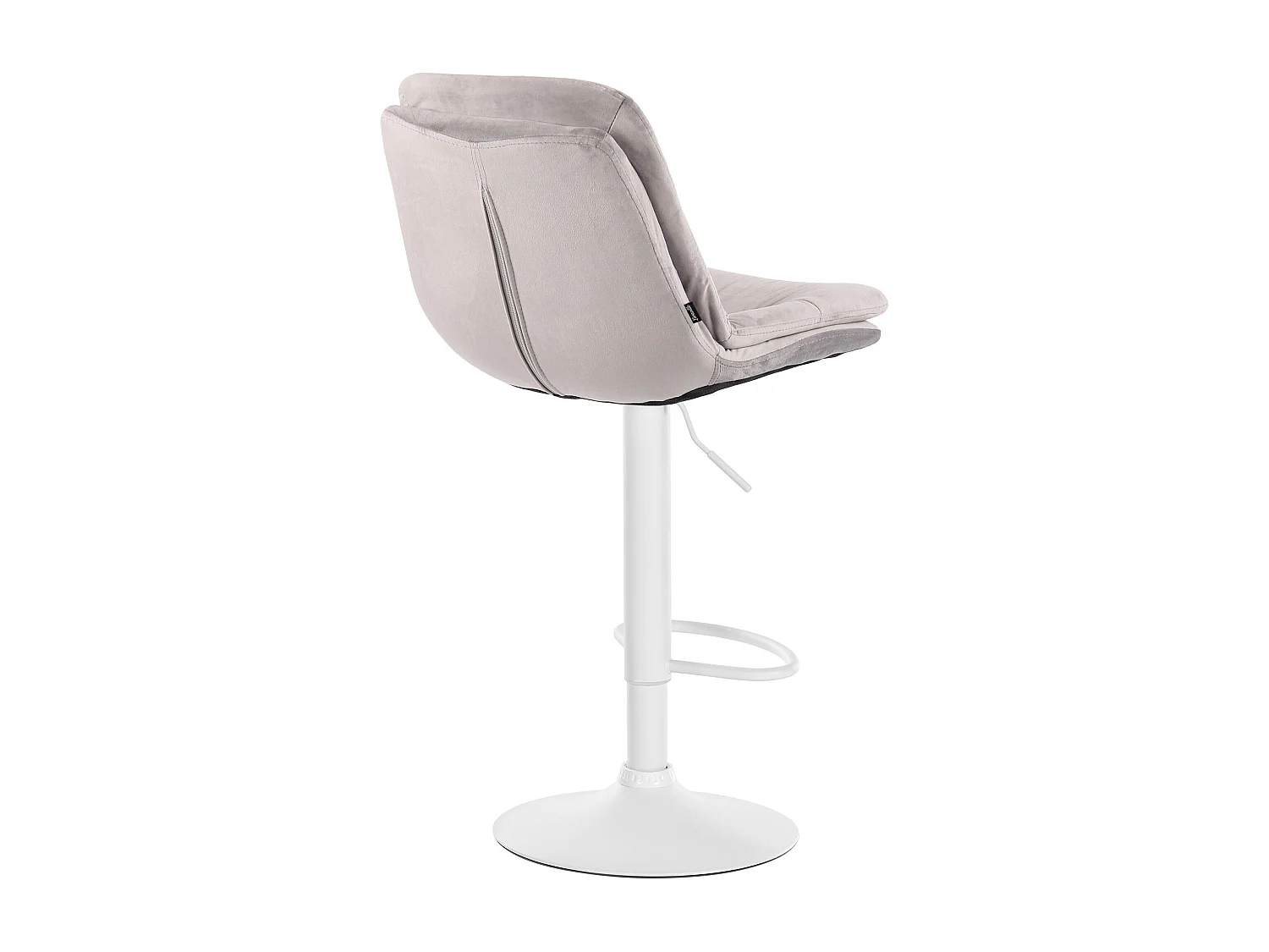 "Barhocker Laurel Samt weiß"