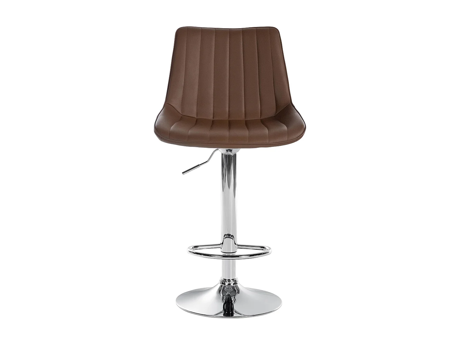 Conjunto de 2 Banquetas de Bar Toni em Couro Sintético Ajustáveis