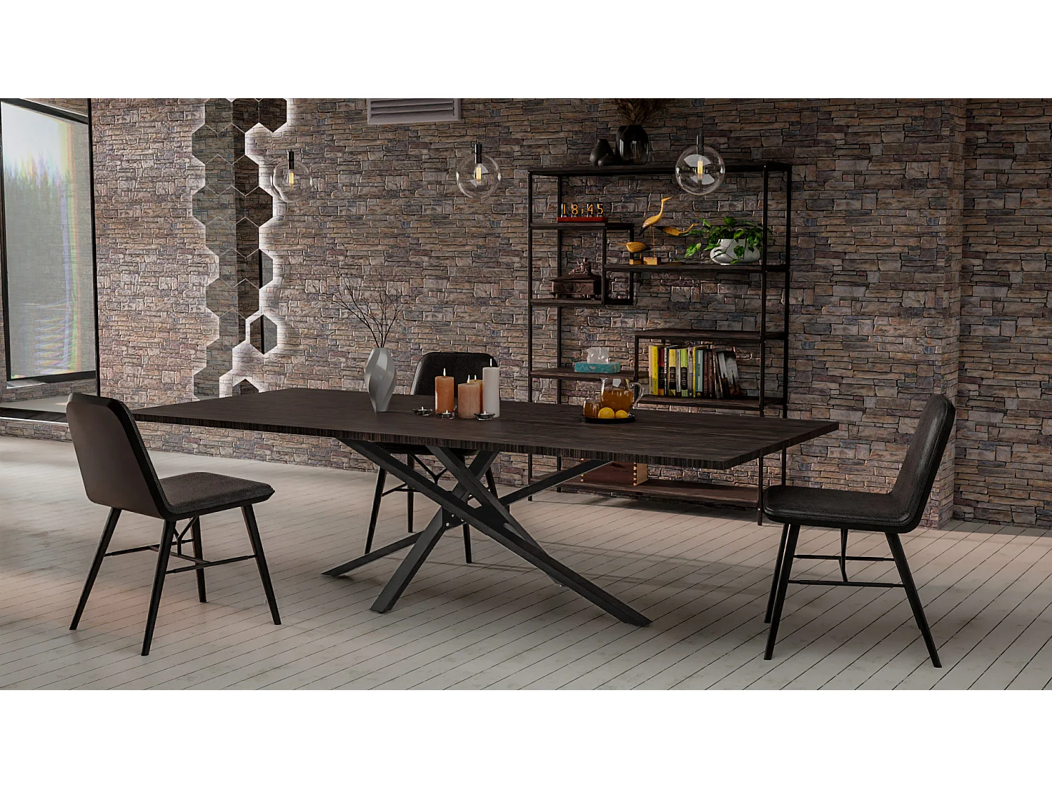 Tischbeine Jimmy 160x80x72