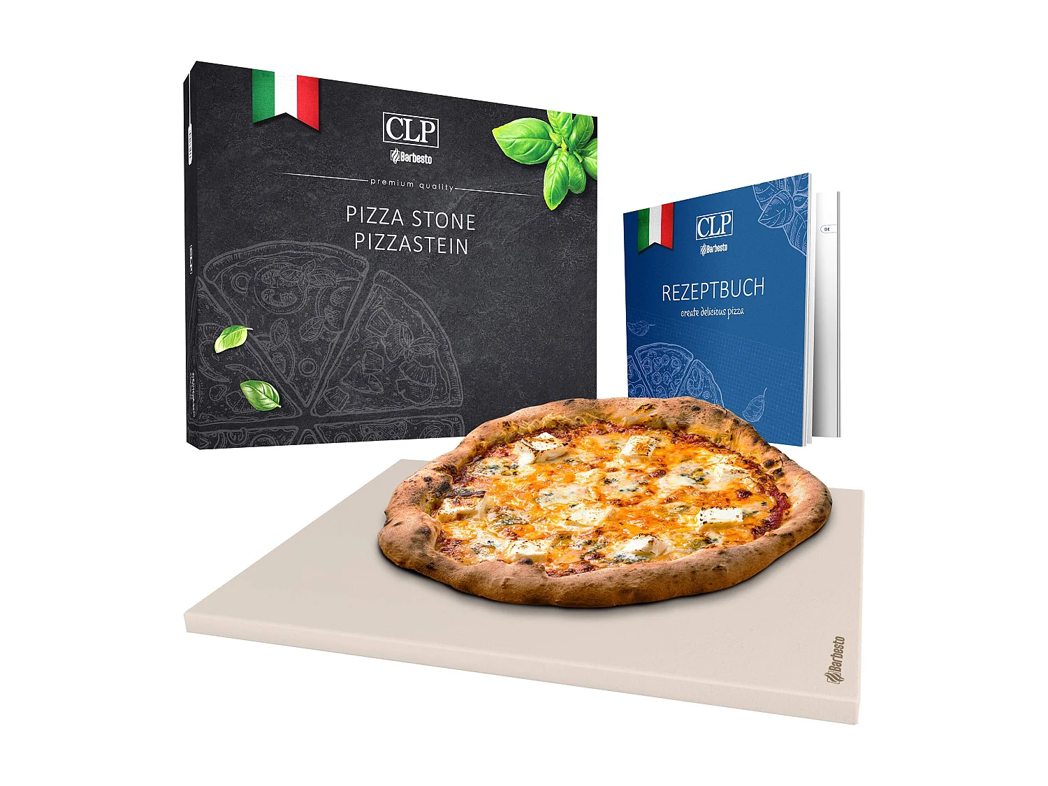 "Pizzastein 30x38x1,5 cm"