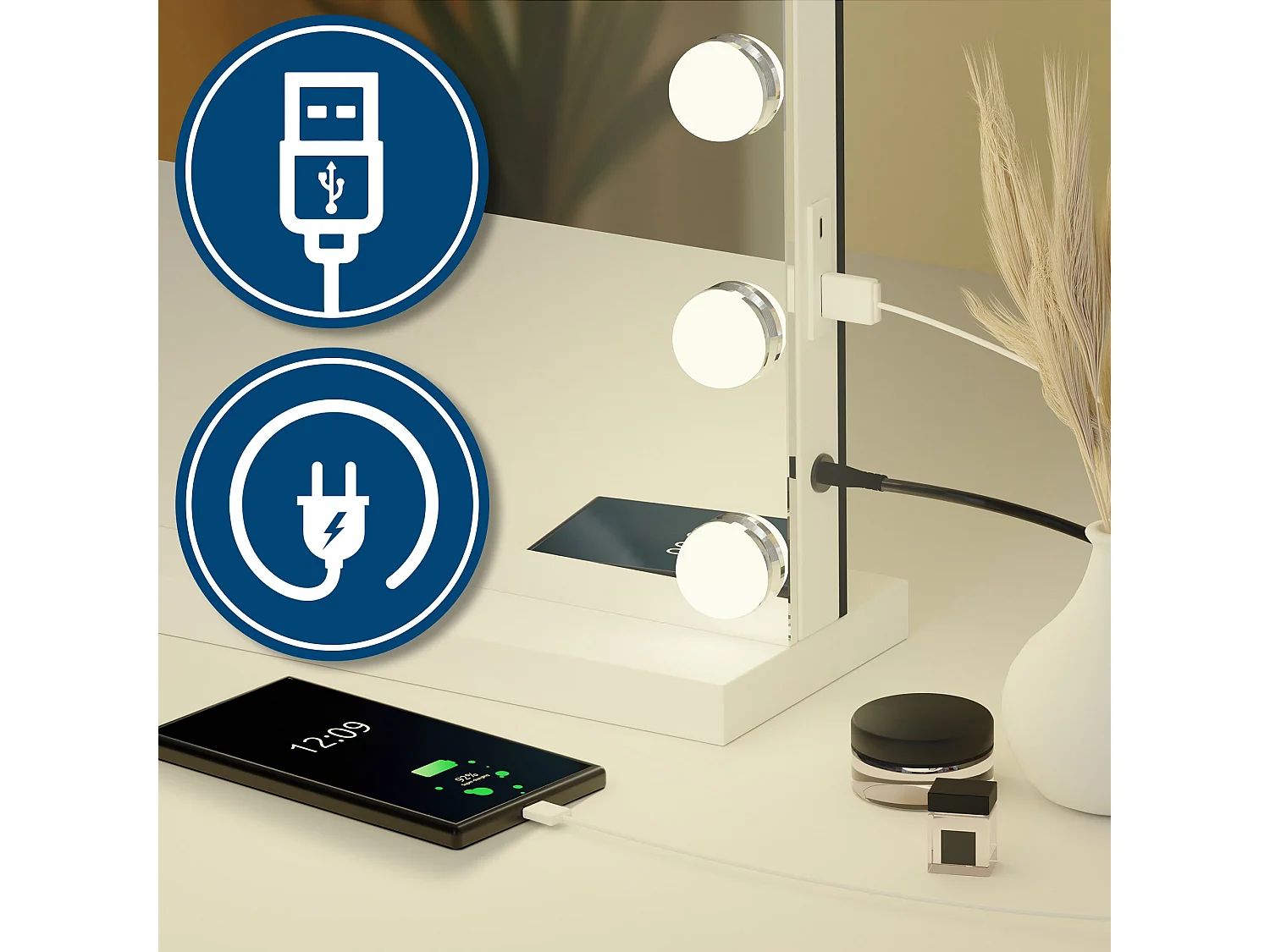 "Schminkspiegel Norlina ohne Bluetooth"