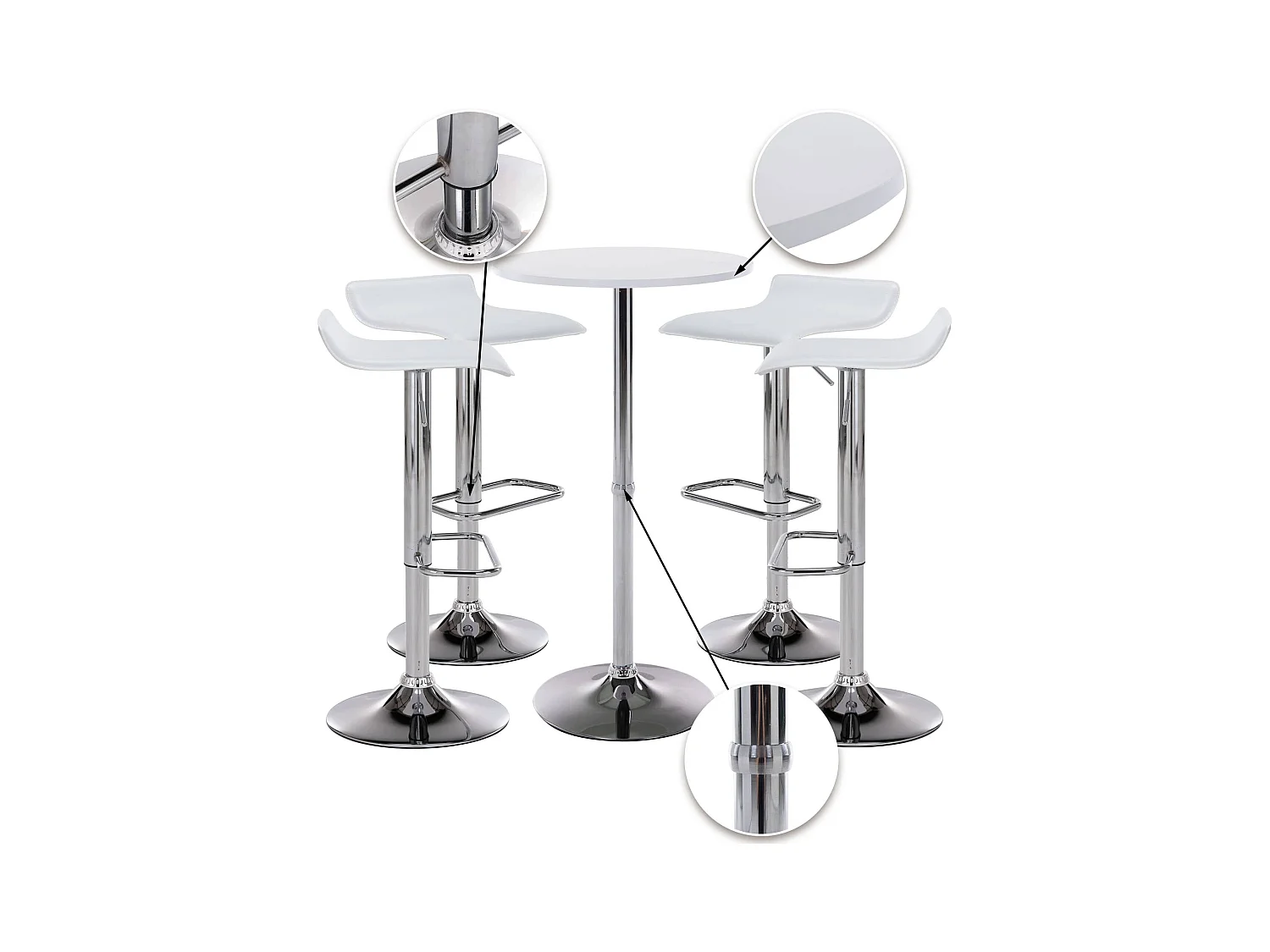 4er Bartisch Set Esberg