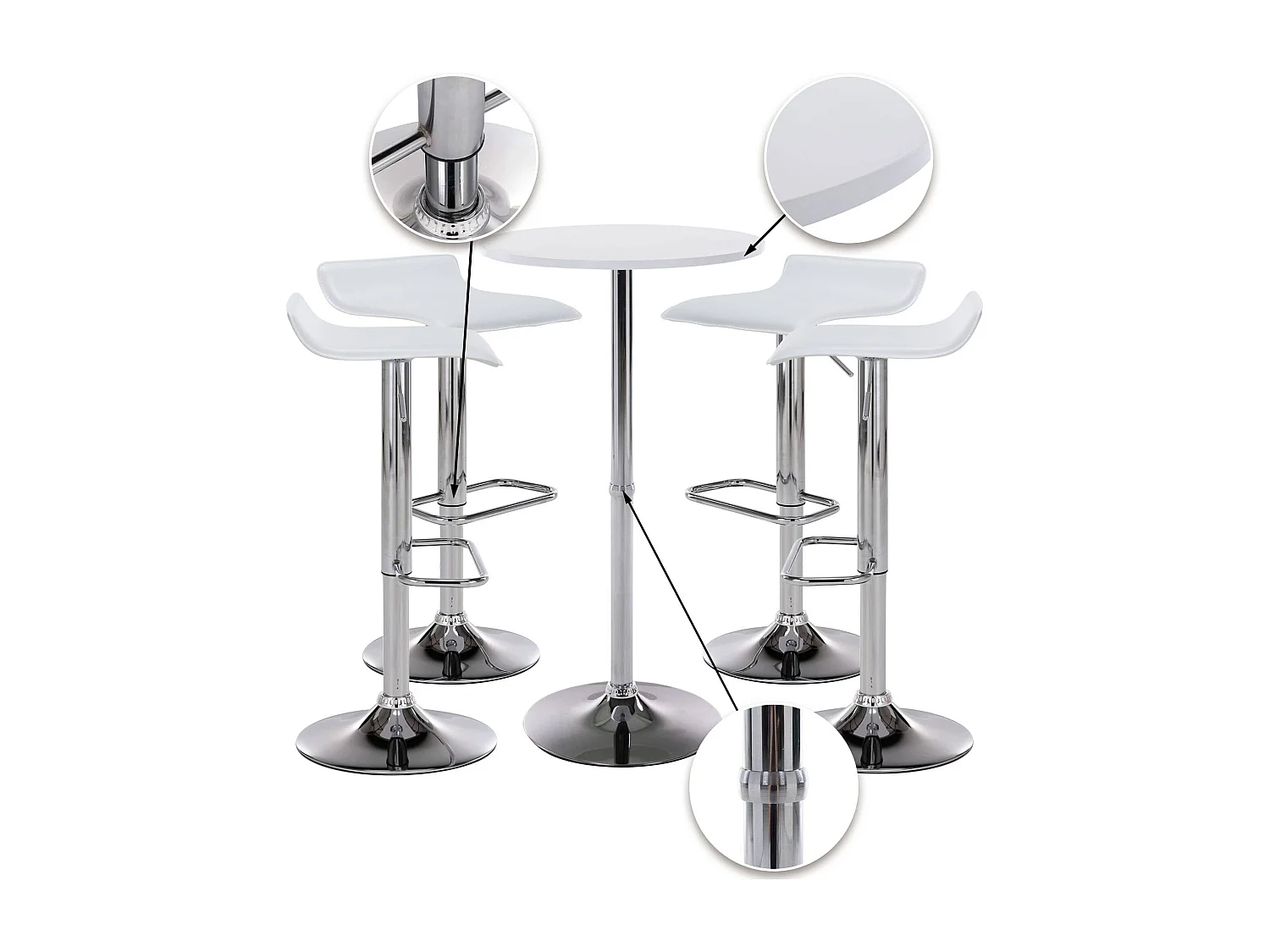 4er Bartisch Set Esberg