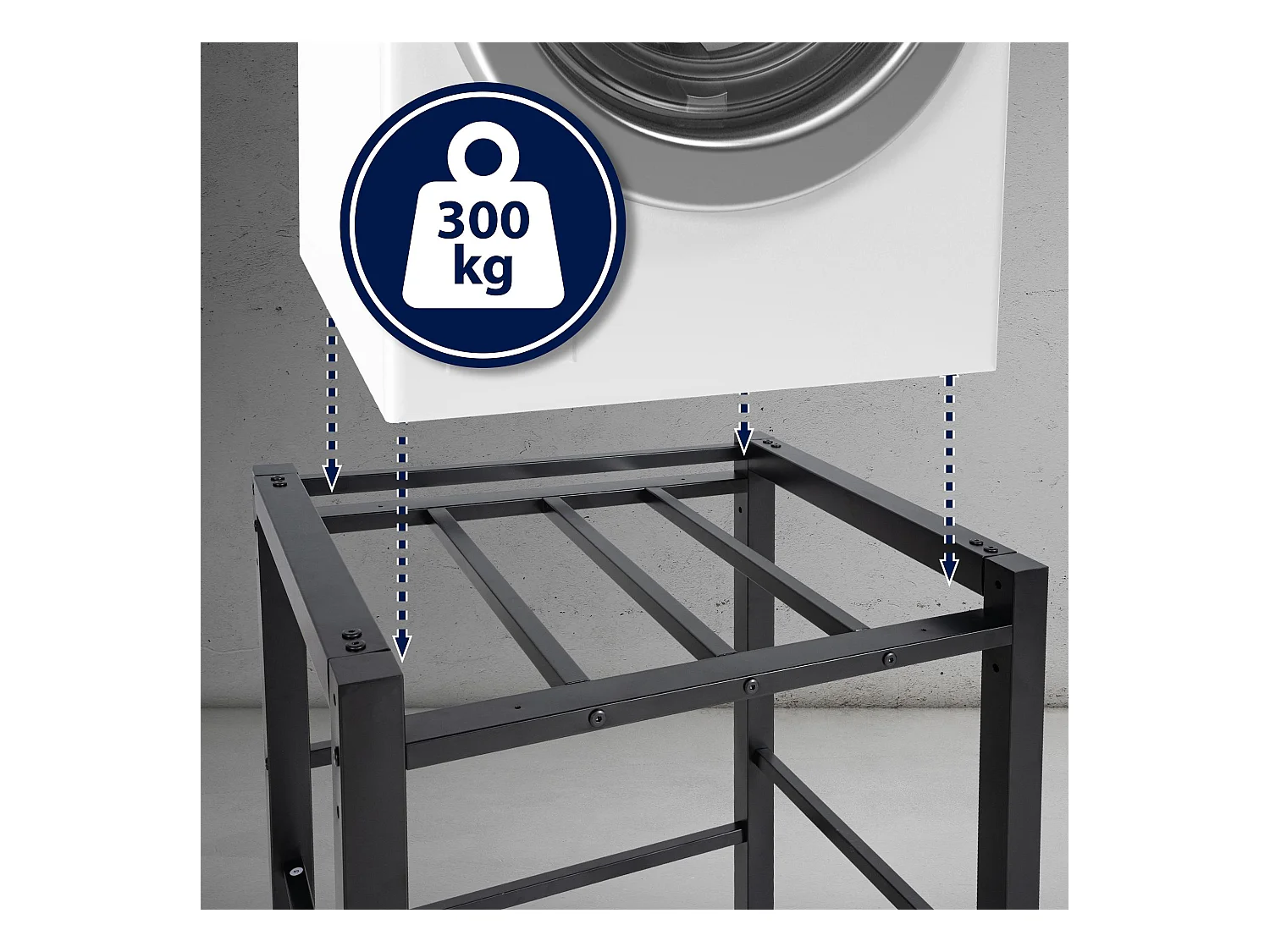 Waschmaschinenregal Medina