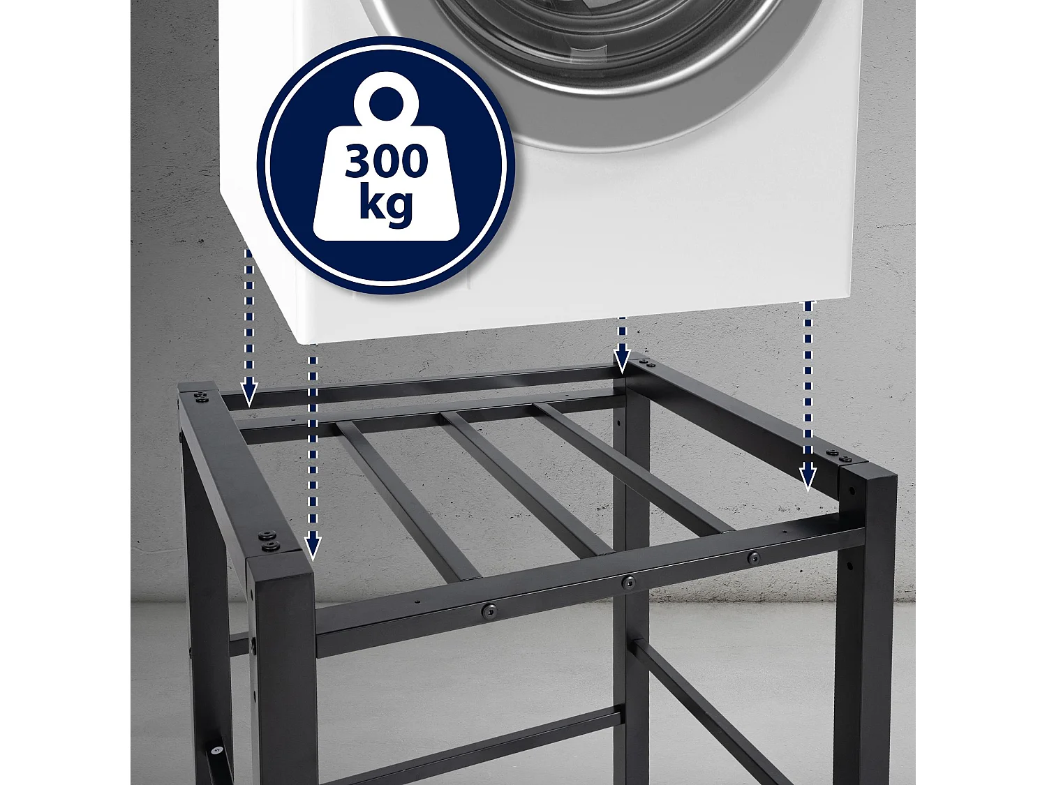 Waschmaschinenregal Medina