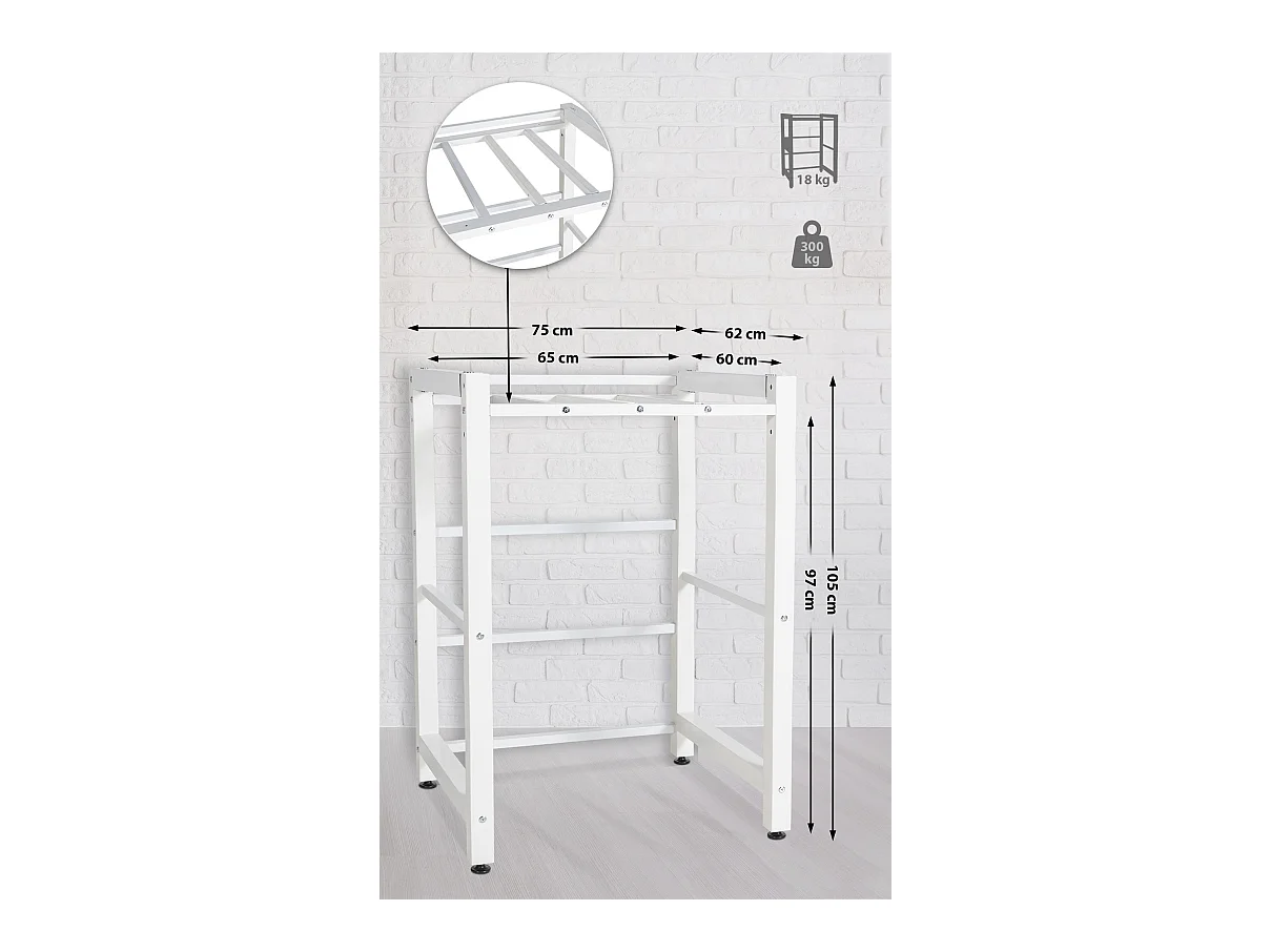 Waschmaschinenregal Medina