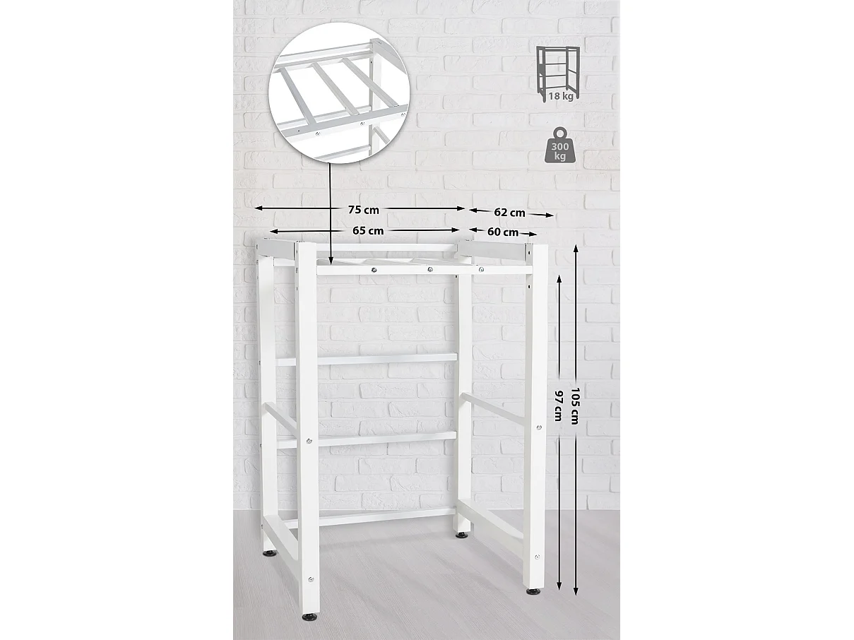 Waschmaschinenregal Medina