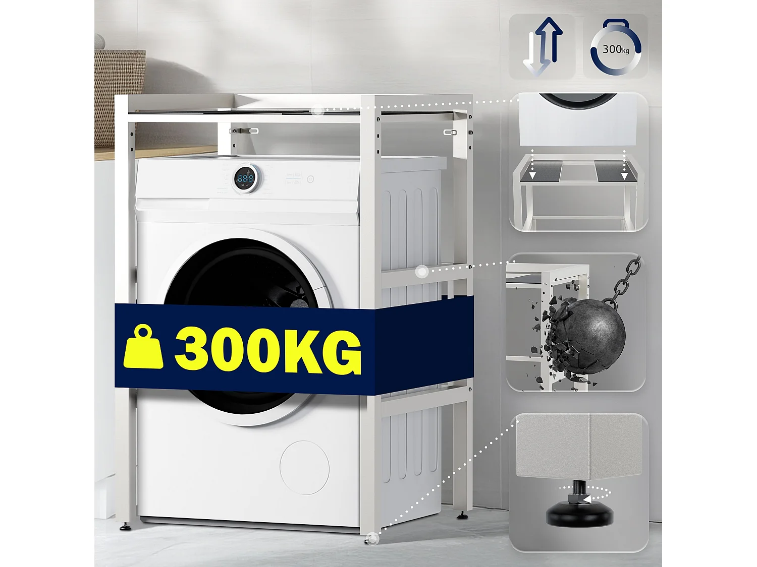 Waschmaschinenregal Gannet