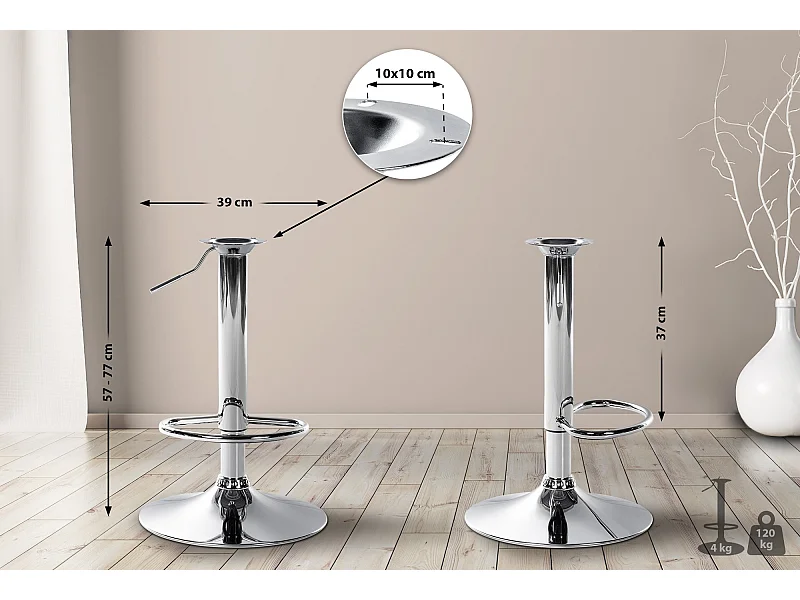 XL Gestell für Barhocker 10 x 10 cm