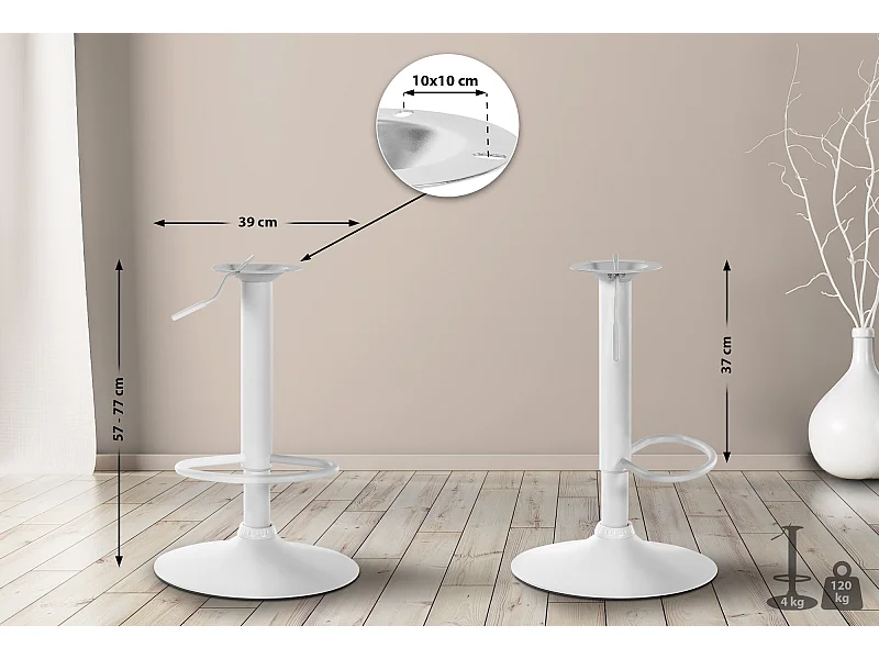 XL Gestell für Barhocker 10 x 10 cm