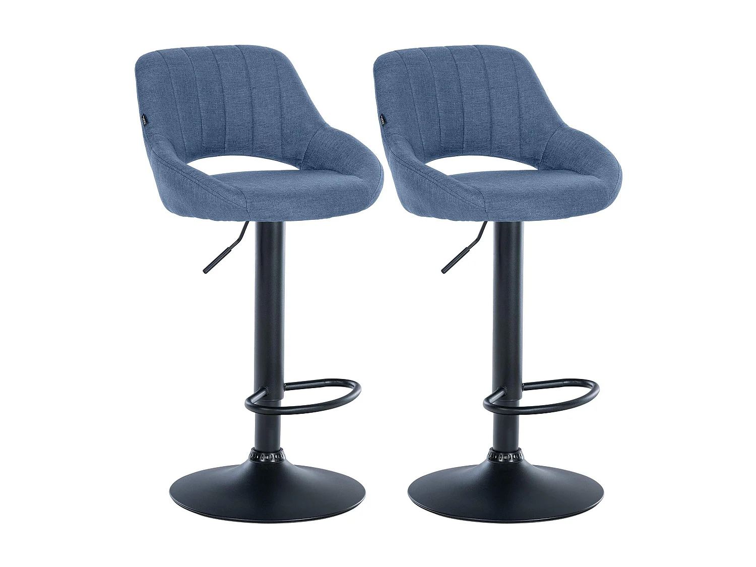 "2er Set Barhocker Milet Stoff B"