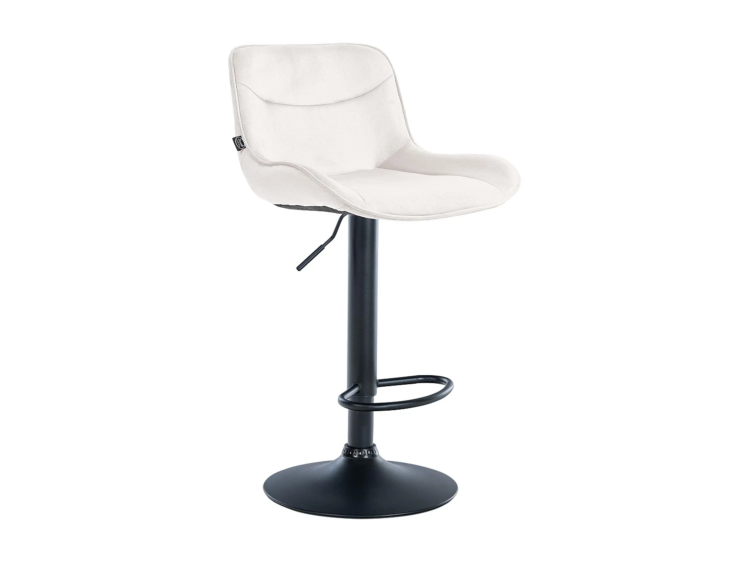 Barhocker Vonore Samt schwarz