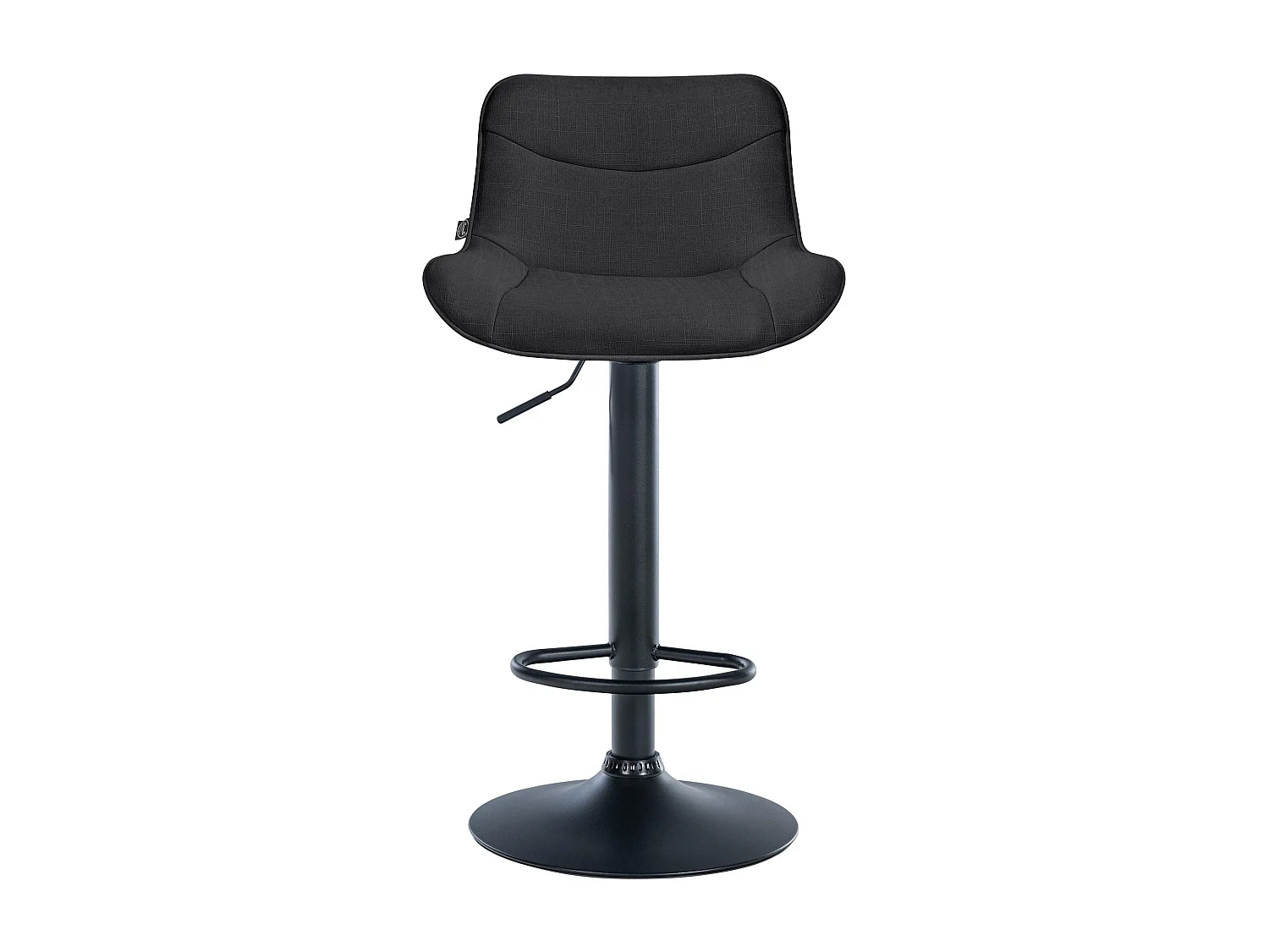 "2er Set Barhocker Vonore Stoff schwarz"