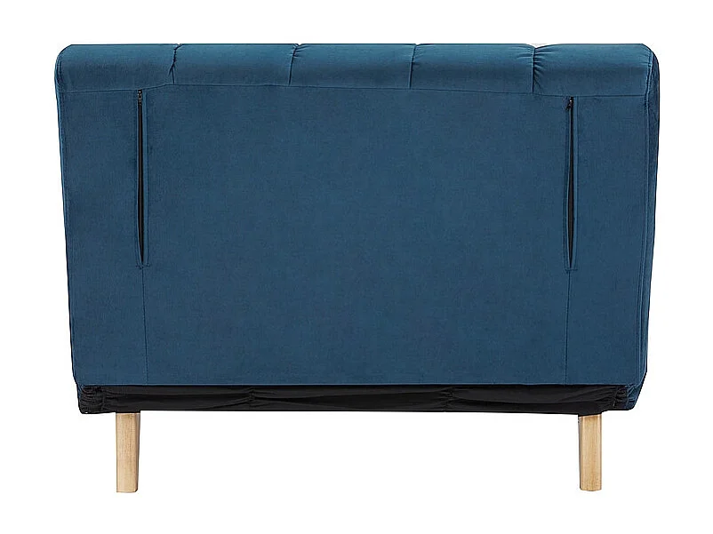 Fotel rozkładany BILLY VELVET niebieski