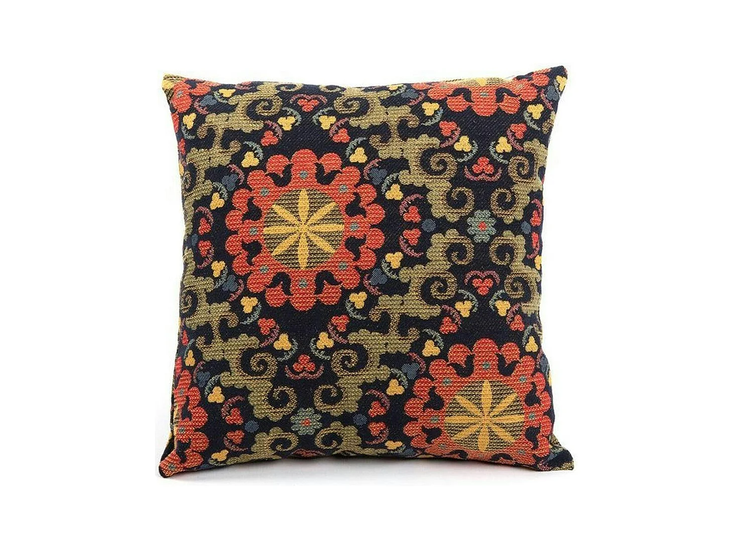 Coussin rétro – motifs floraux stylisés IZMIR