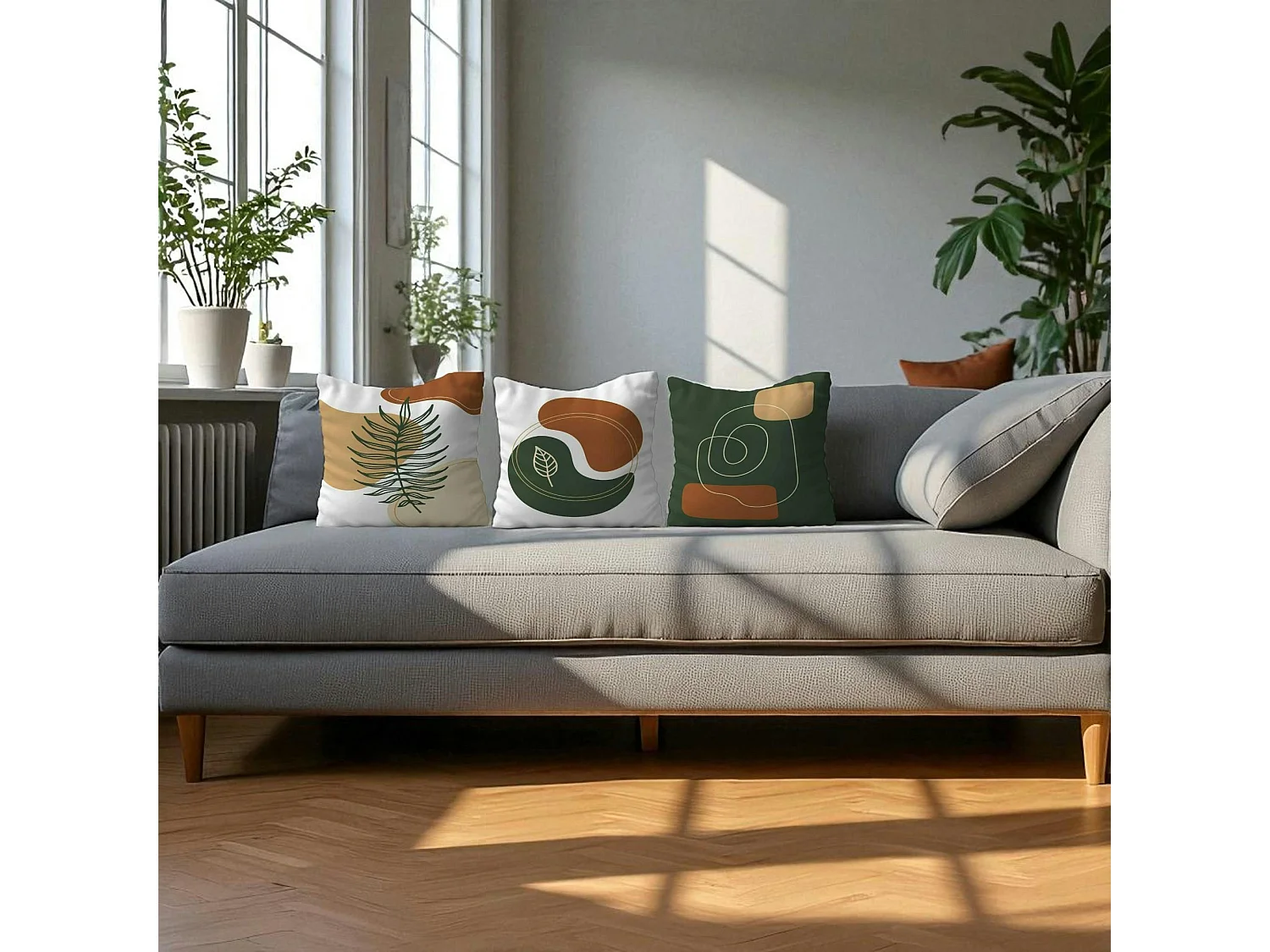 Coussin déco moderne – motifs abstraits (lot de 3) IZMIR