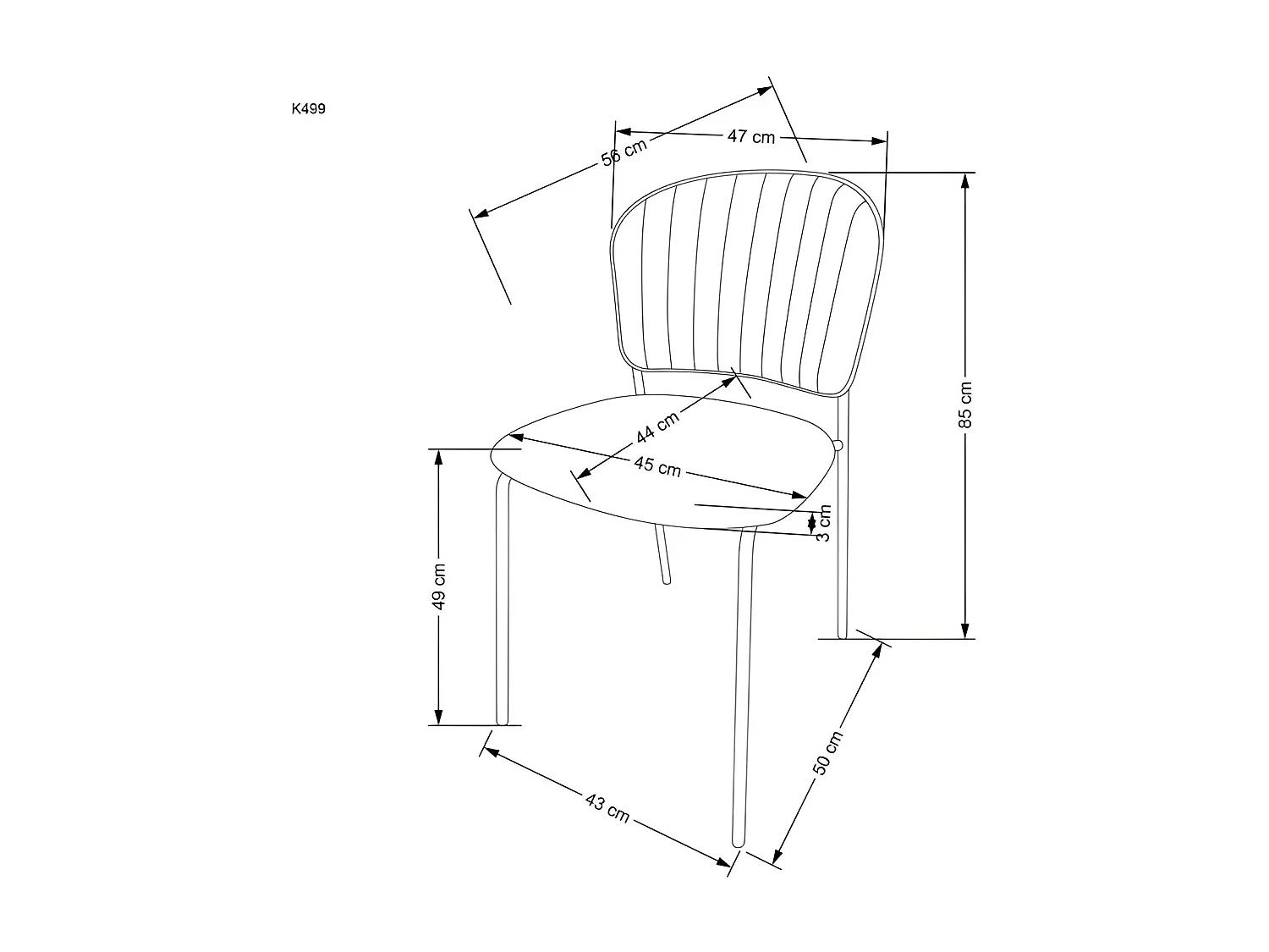 Sofa TM-2 ciemno brązowa