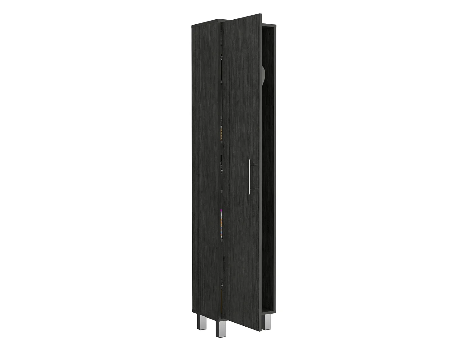 TUHOME CONCEPT Armadio multiuso Laska da 180 cm, rovere grigio