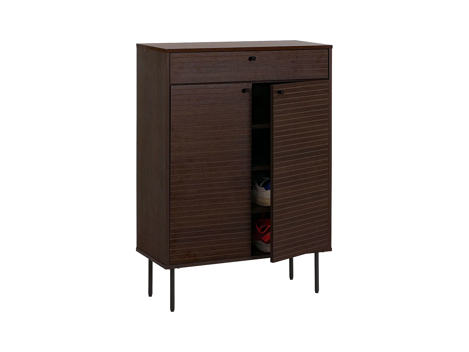 Armoire à chaussures MCW-N78,  brun foncé