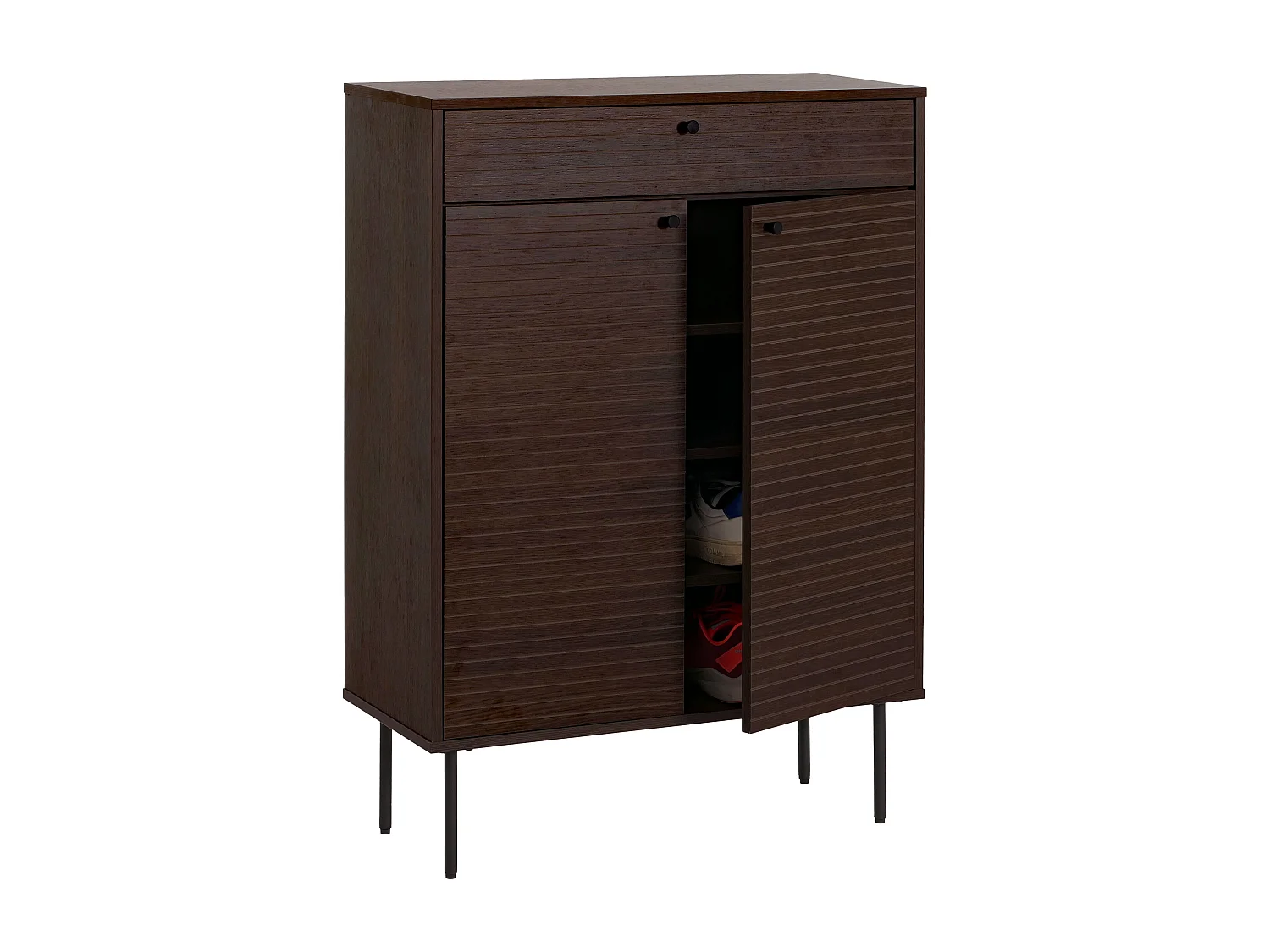 Armoire à chaussures MCW-N78,  brun foncé