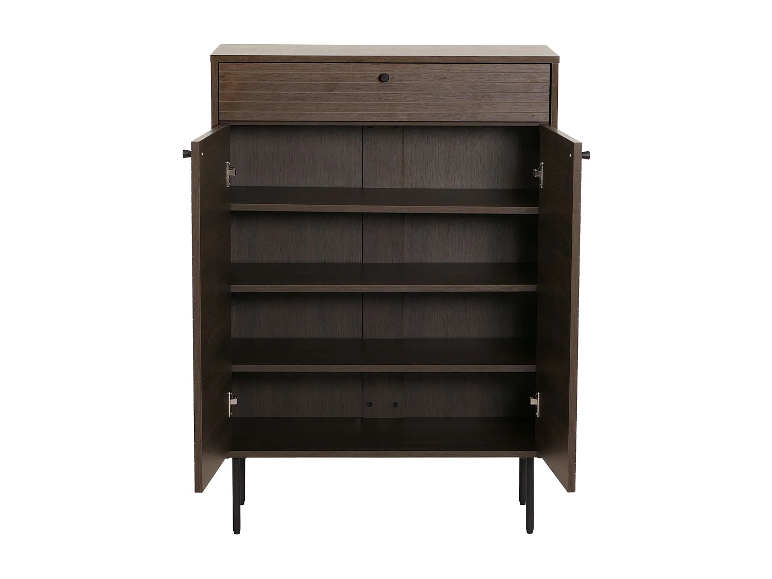 Armoire à chaussures MCW-N78,  brun foncé